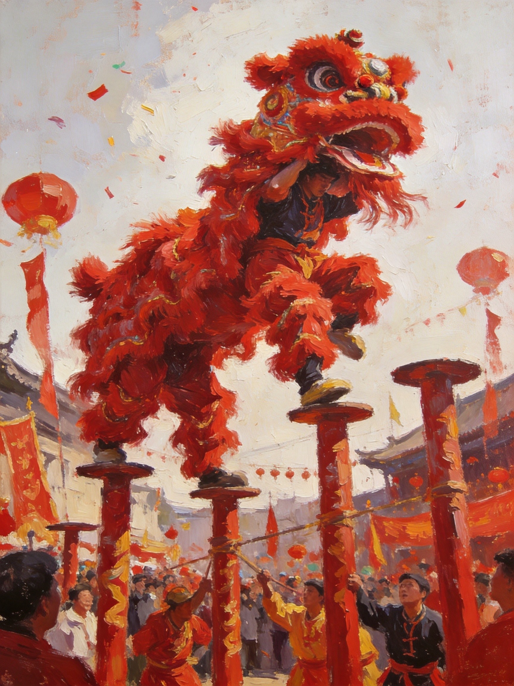小相狮舞高桩