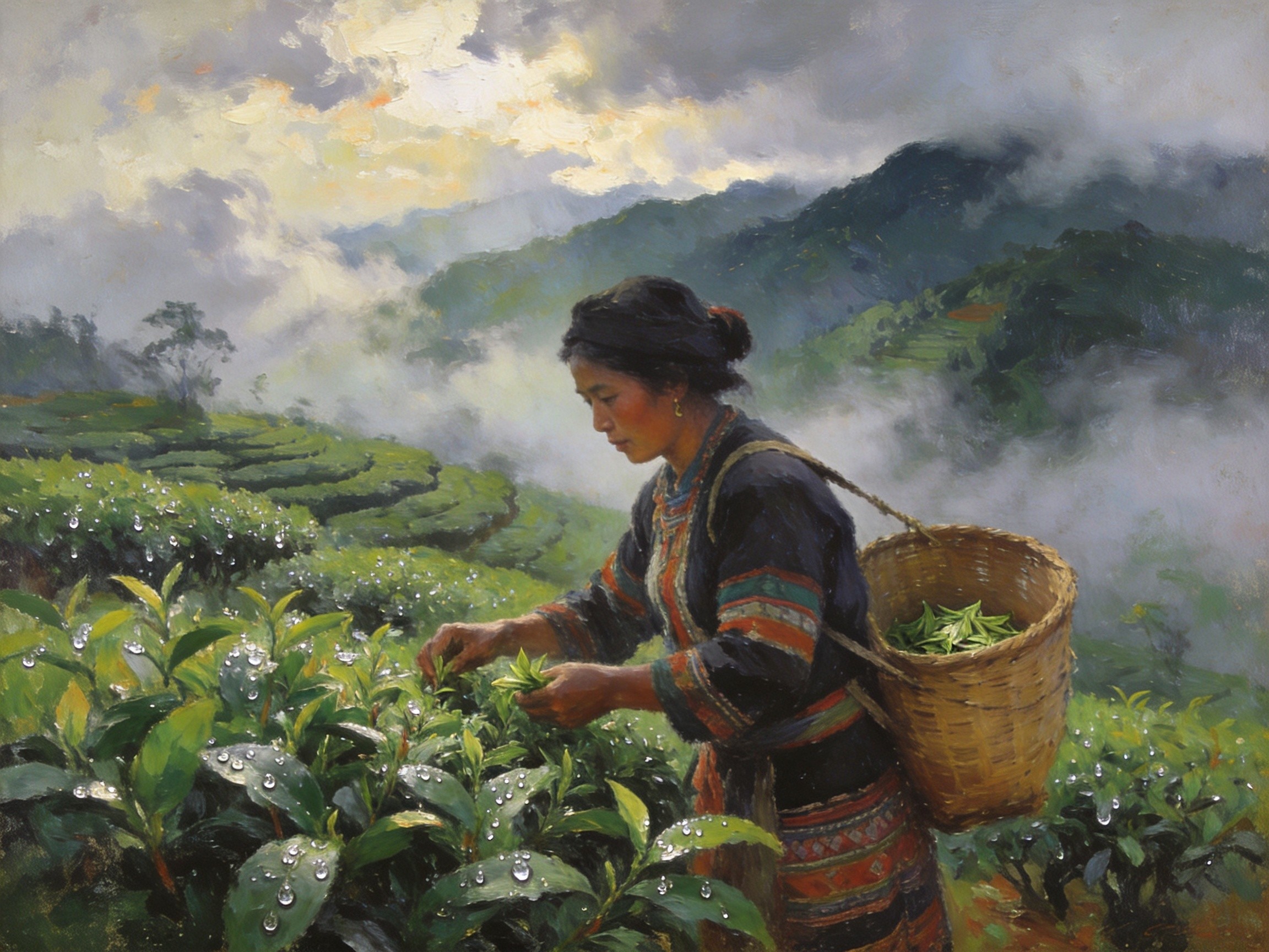 云上景迈月正明