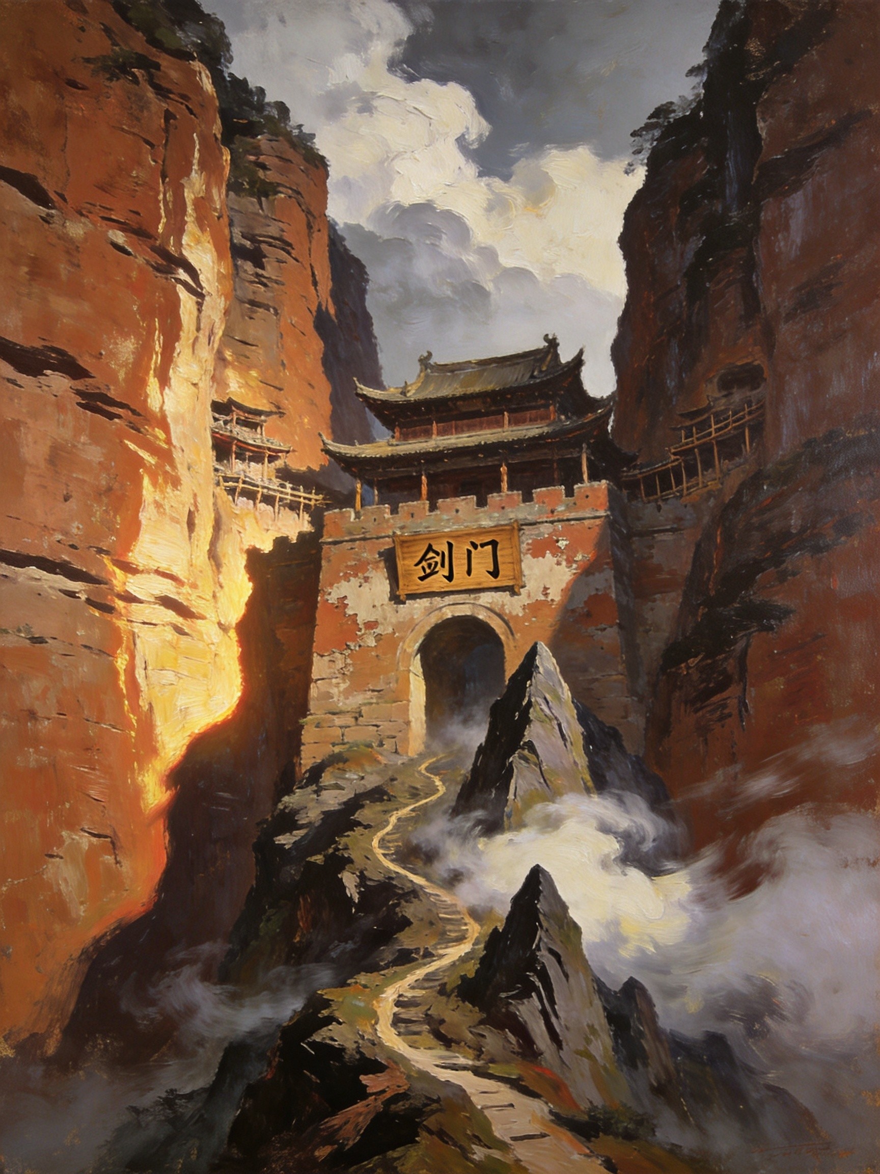 姜维城上旌旗远，鹤鸣山前鹤未还