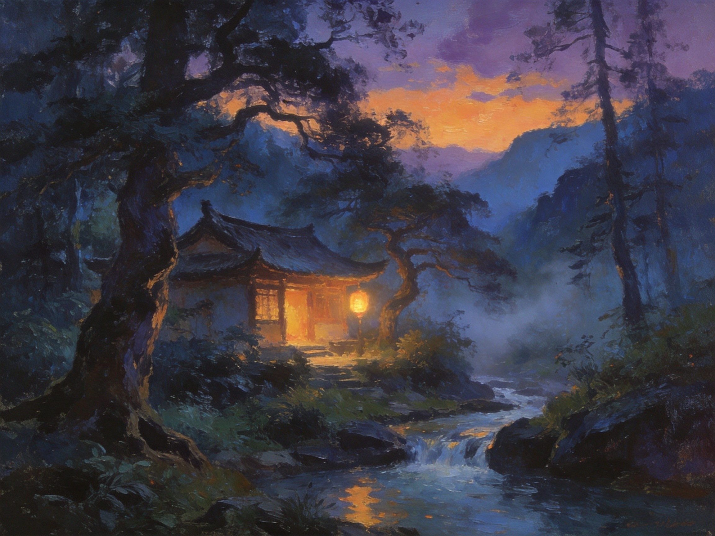 林泉幽居云作枕