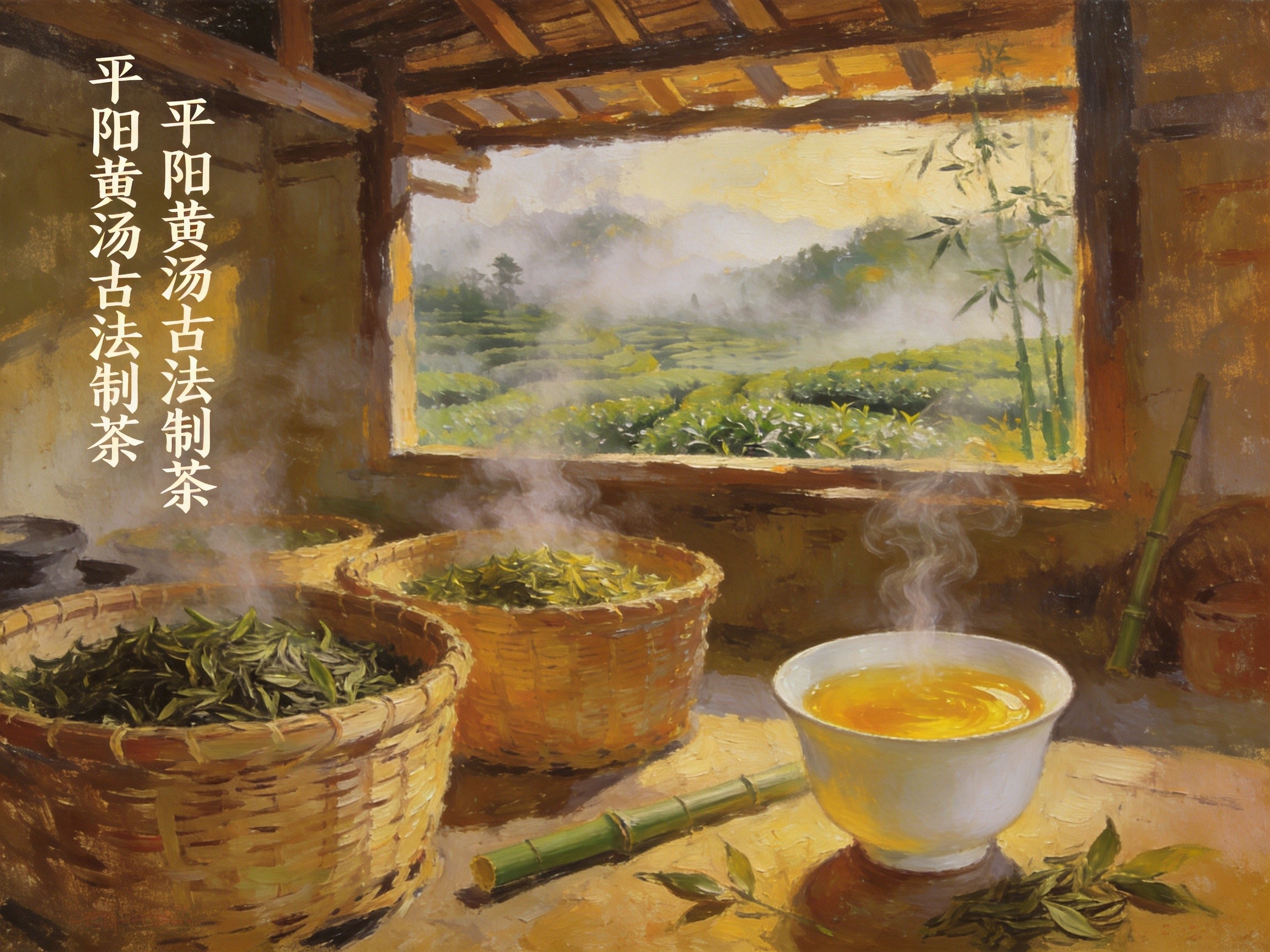 平阳黄汤茶九烘九焖的古法制茶
