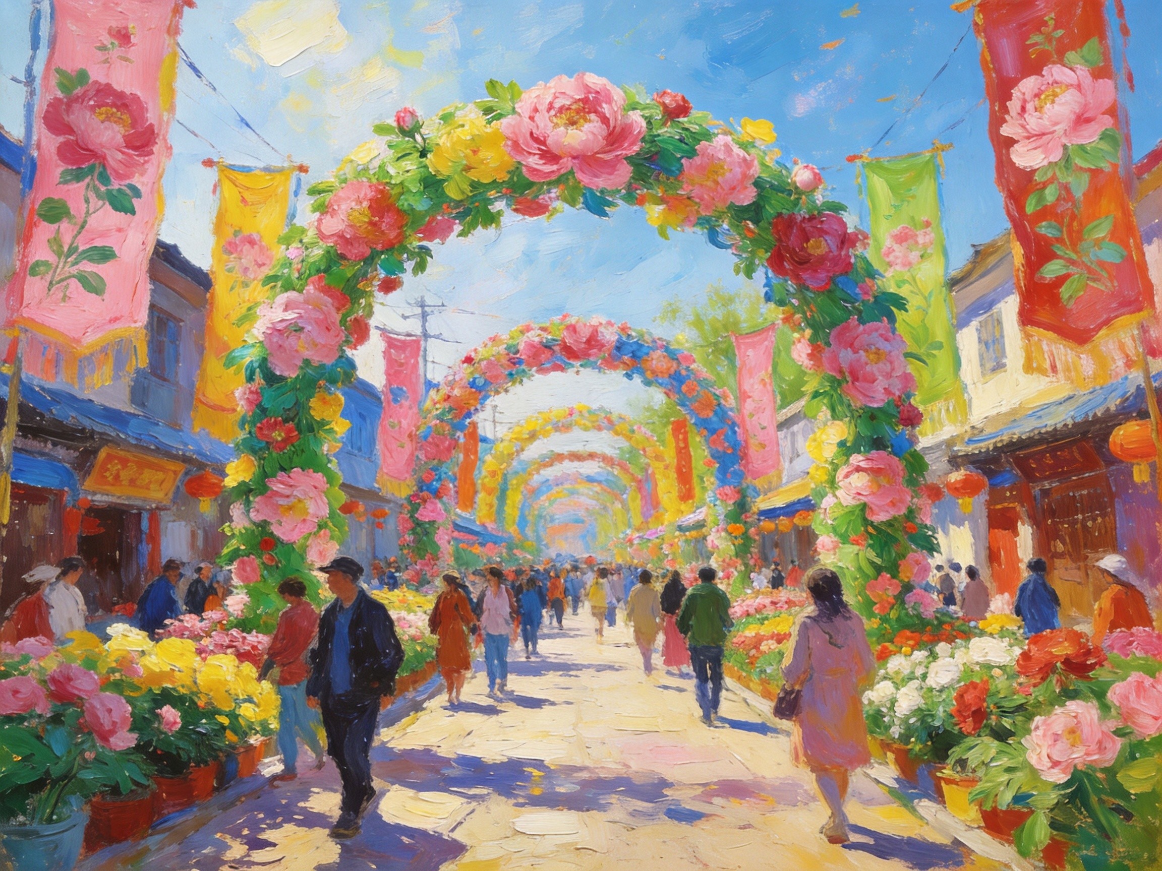 牡丹节满城春色