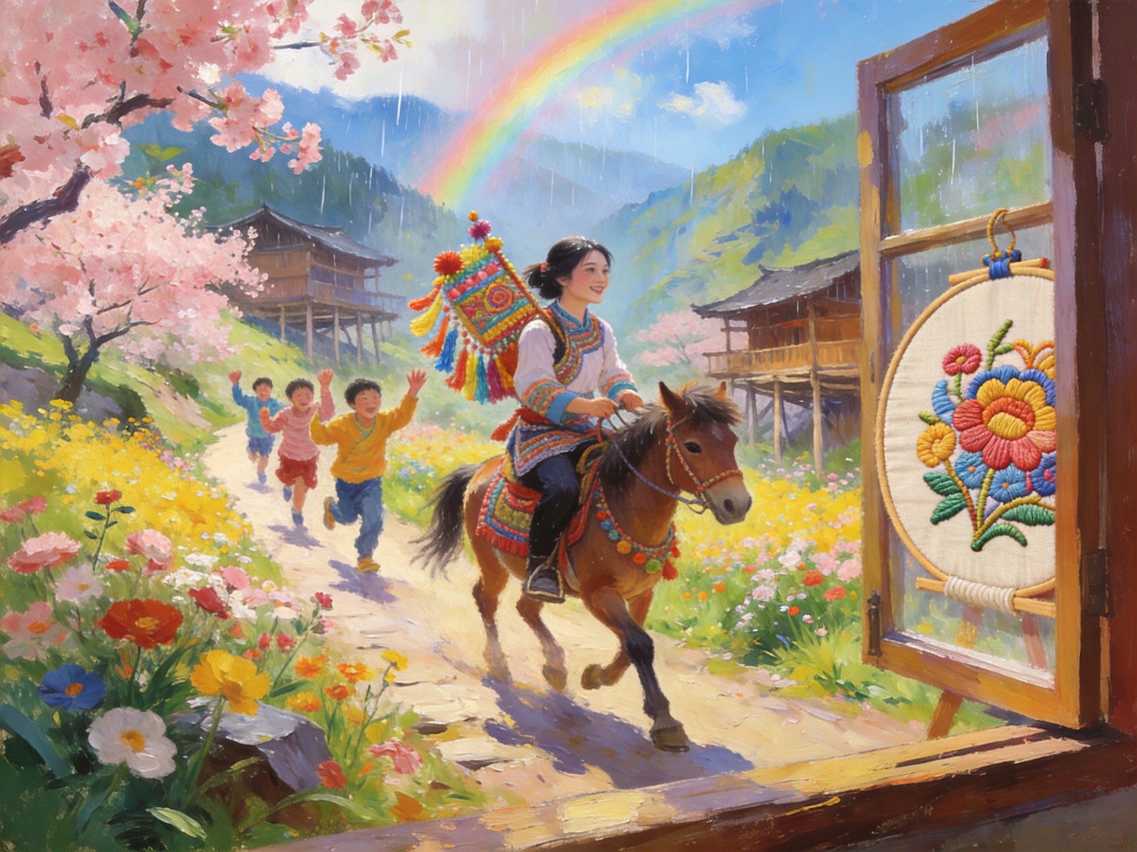 马背节日·绣线春天