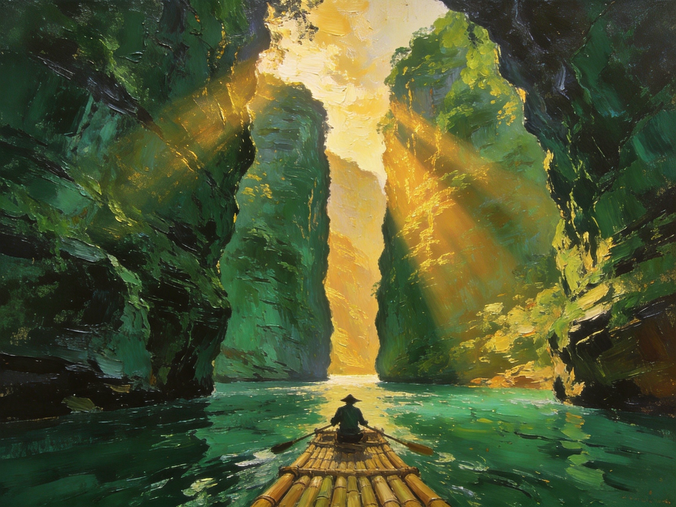 湟川三峡碧水峭壁如削
