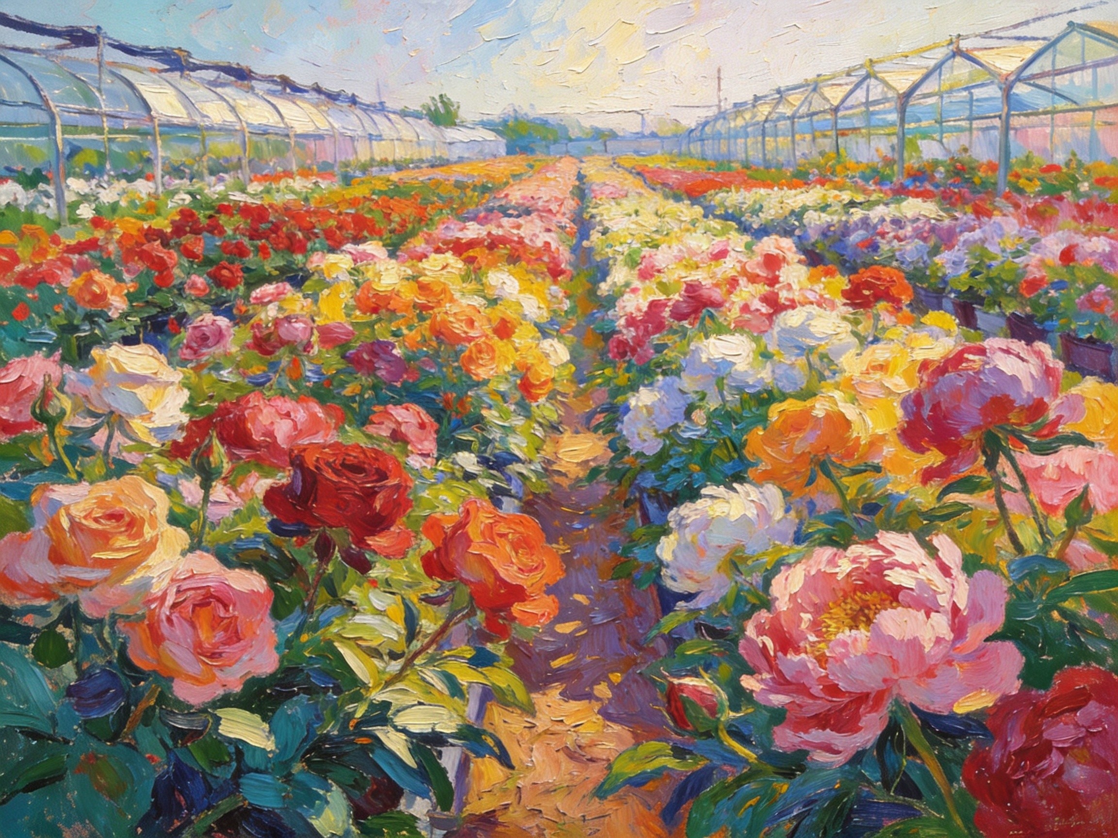 史庄花圃繁花似锦