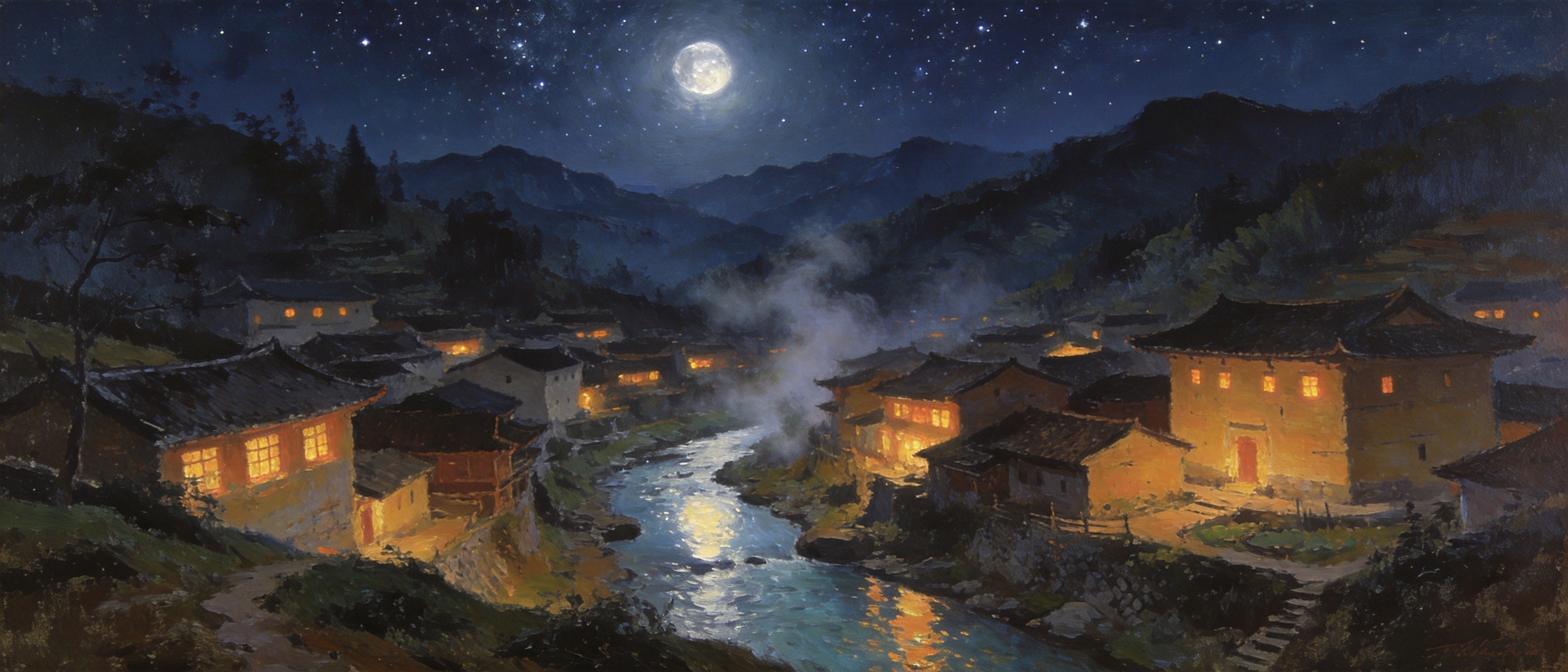 月明陆河关情