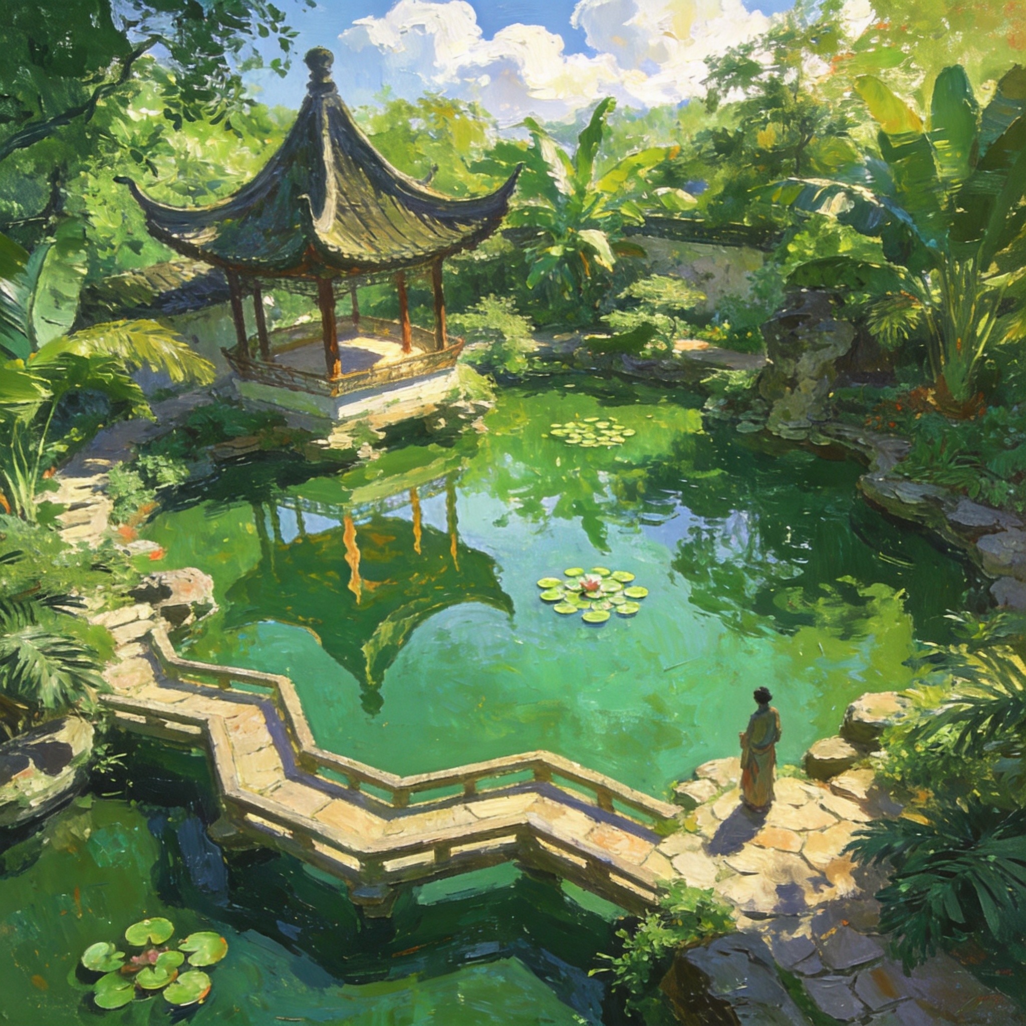 小莲庄荷影