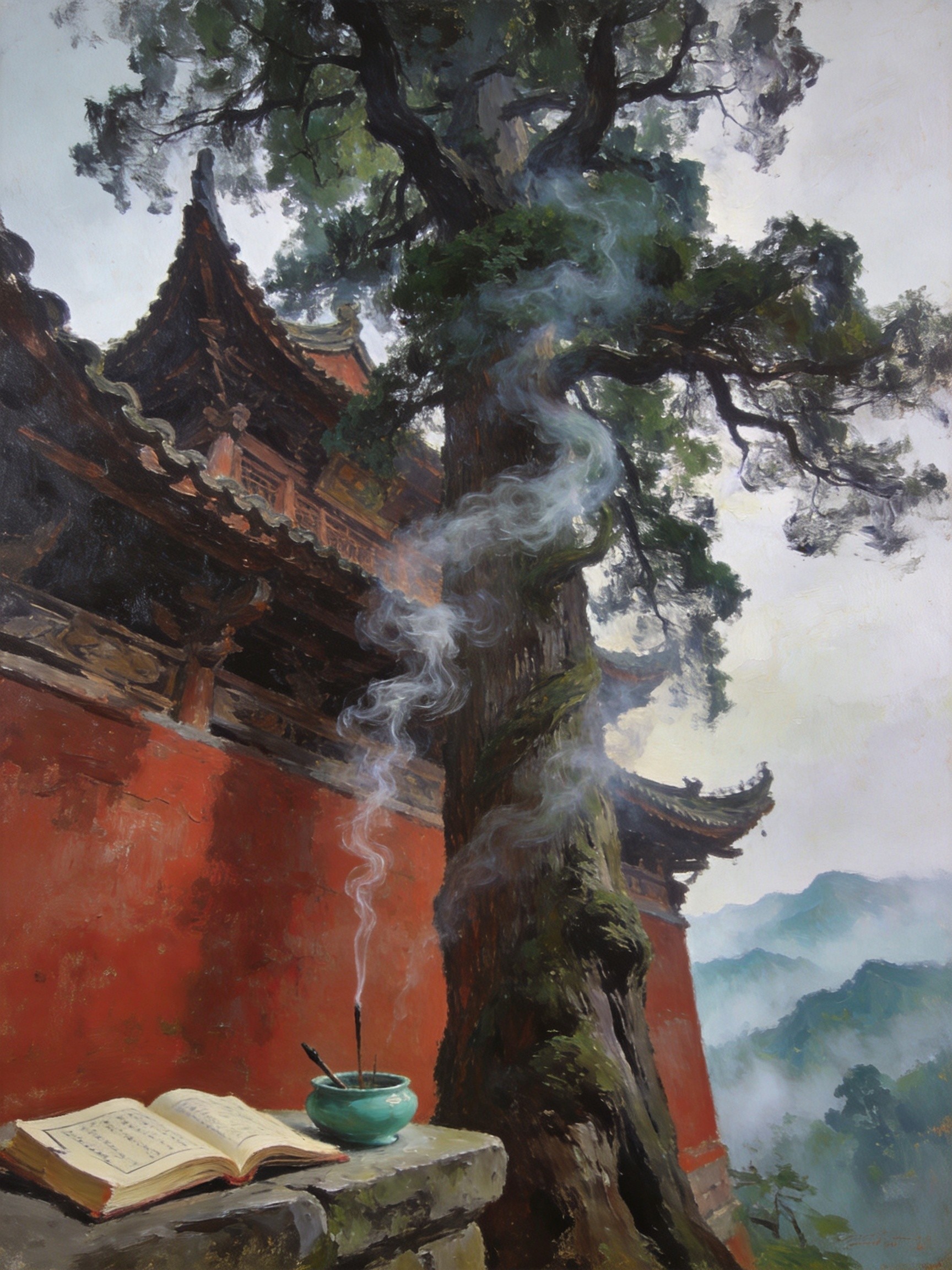 翠云廊里三百里，十万古柏十万春