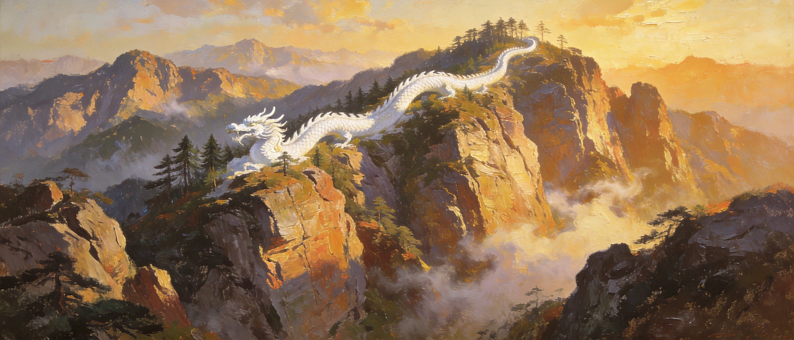 神农山白松龙脊横空