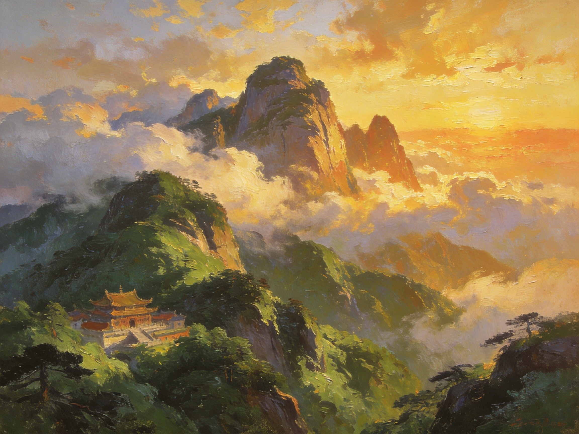 麻姑山晨曦