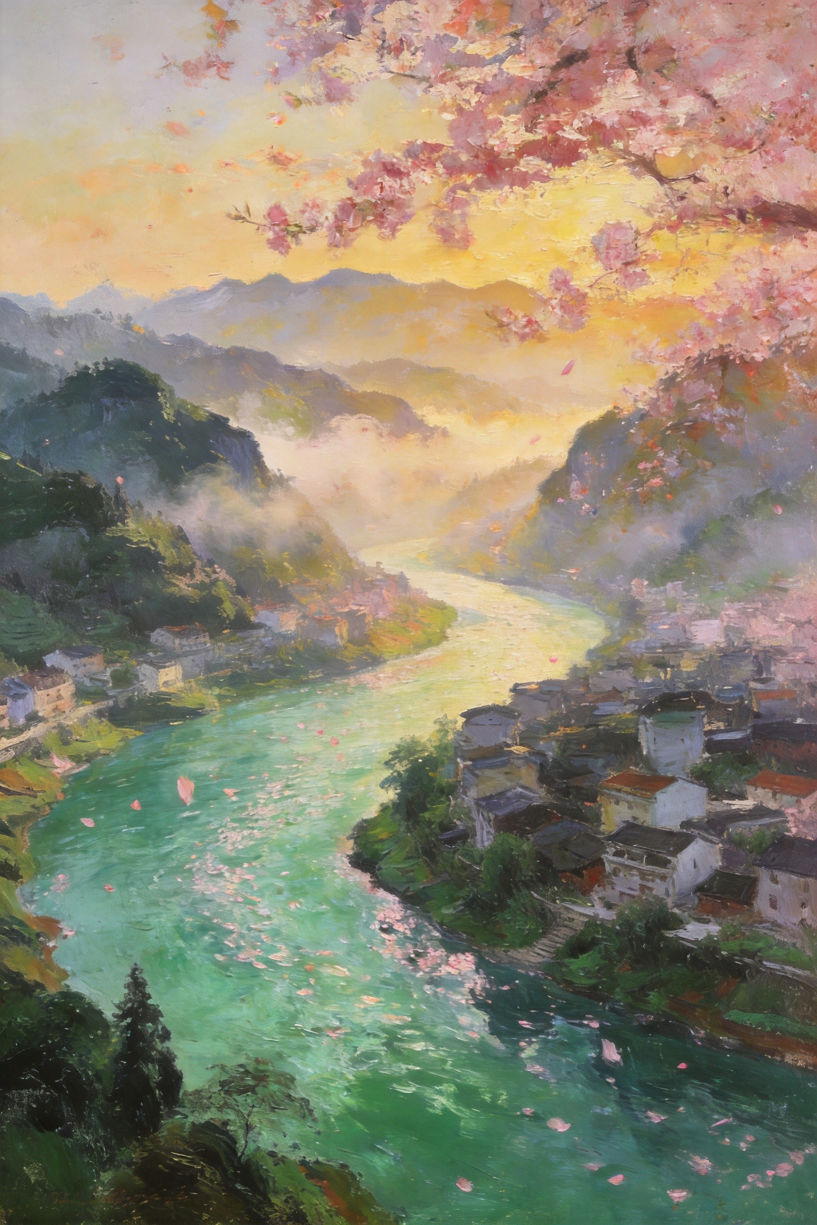 湄江桥头看水走