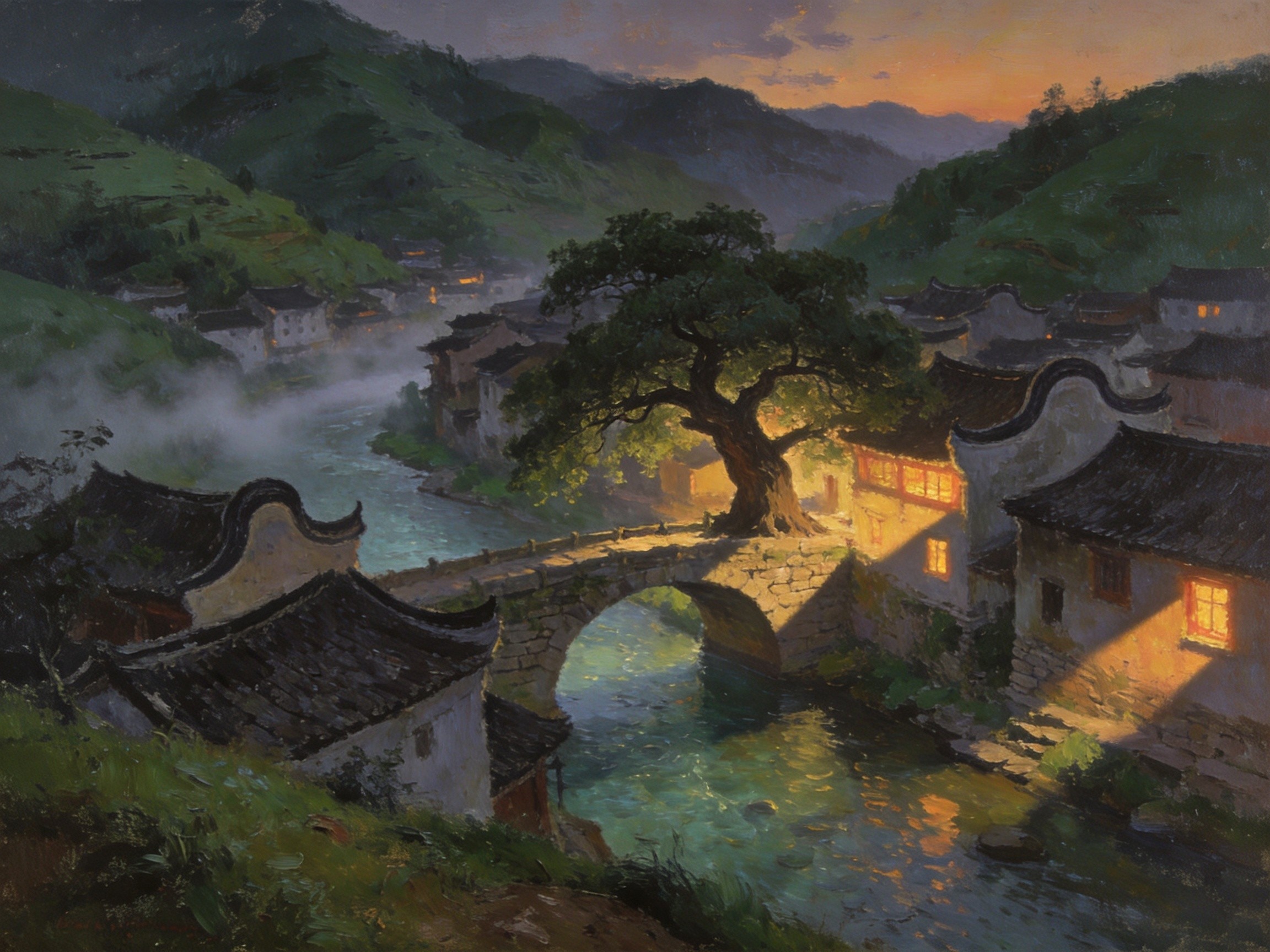 山城碧水自悠然