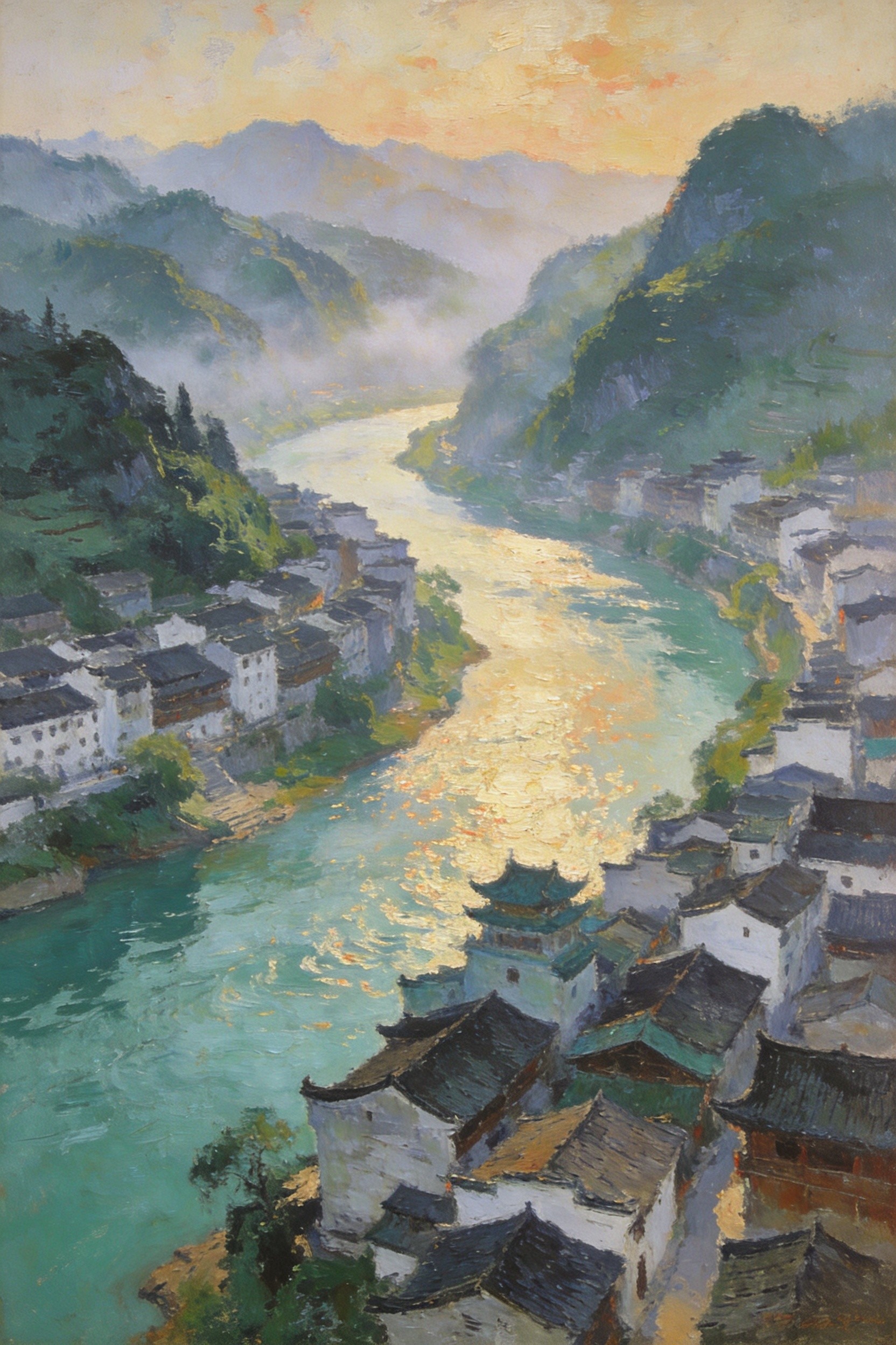 芙蓉江 · 碧水如玉绕城流
