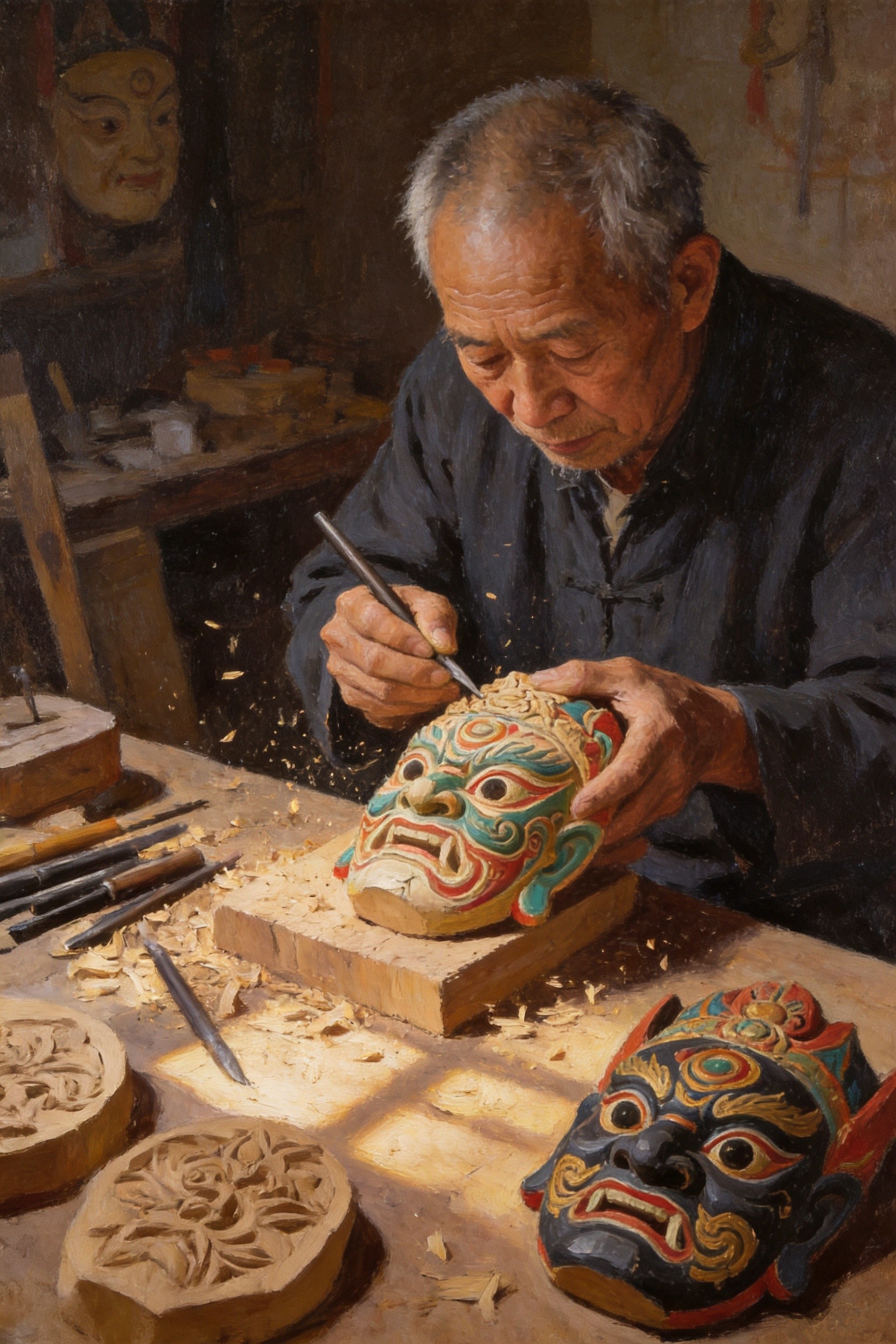 人入画中层
