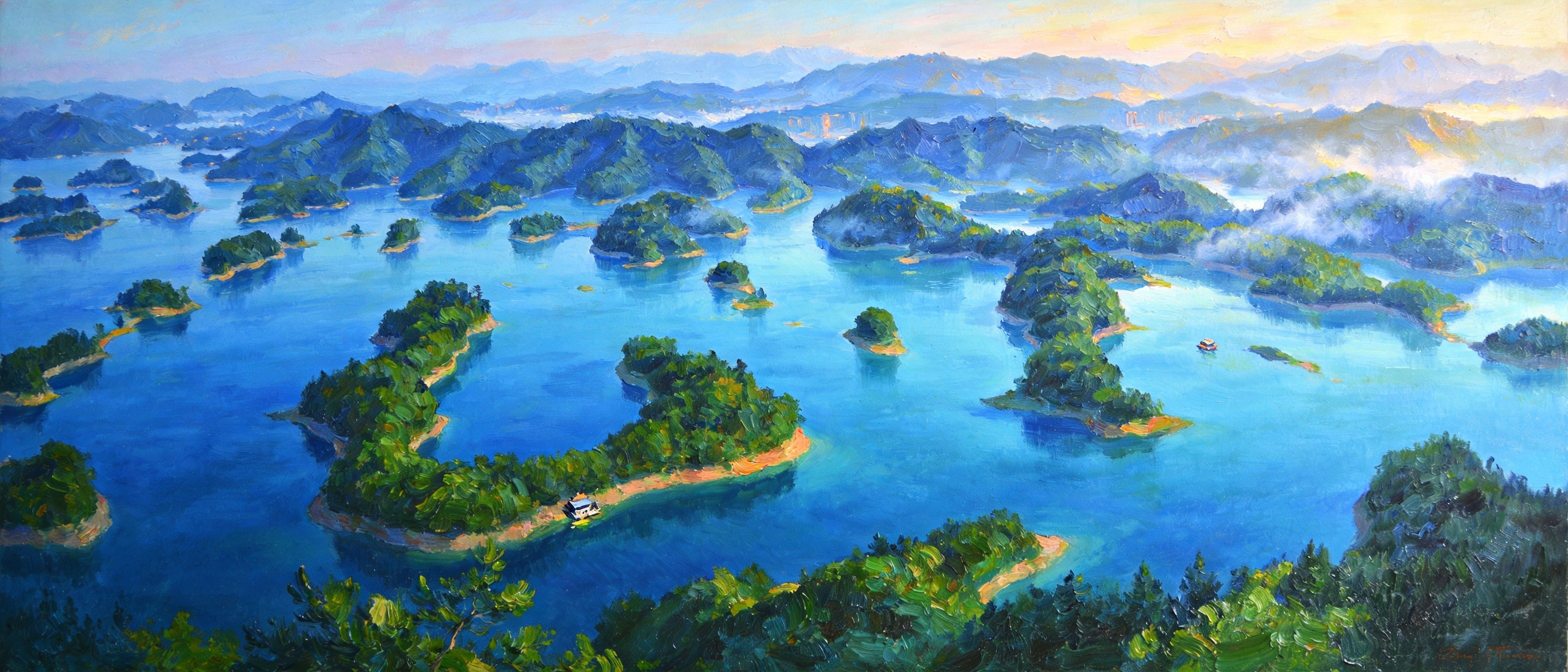 益塘水库千岛碧波
