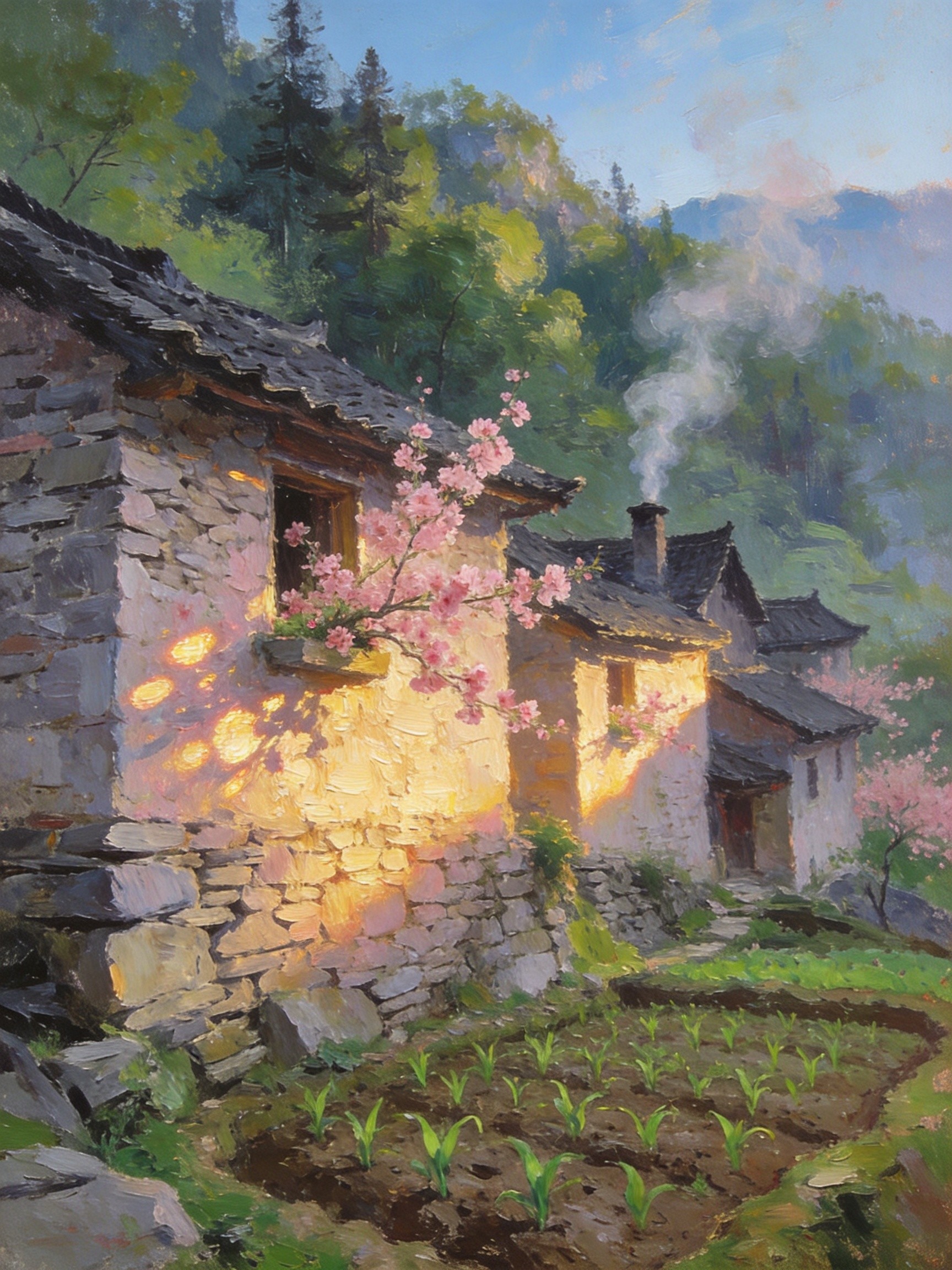 边城茶峒月夜渡船的宁静