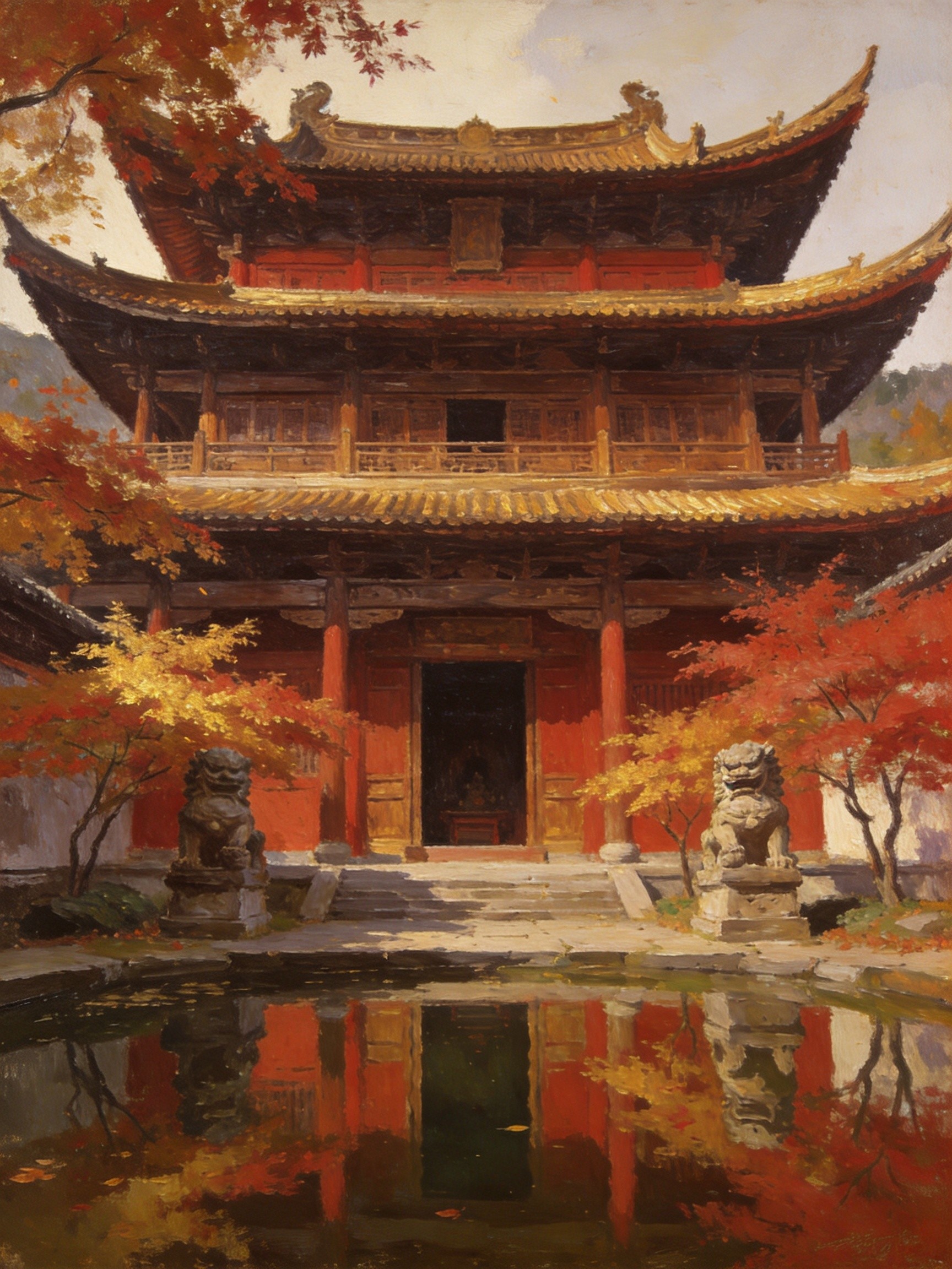 玉山古茶场迎大旗