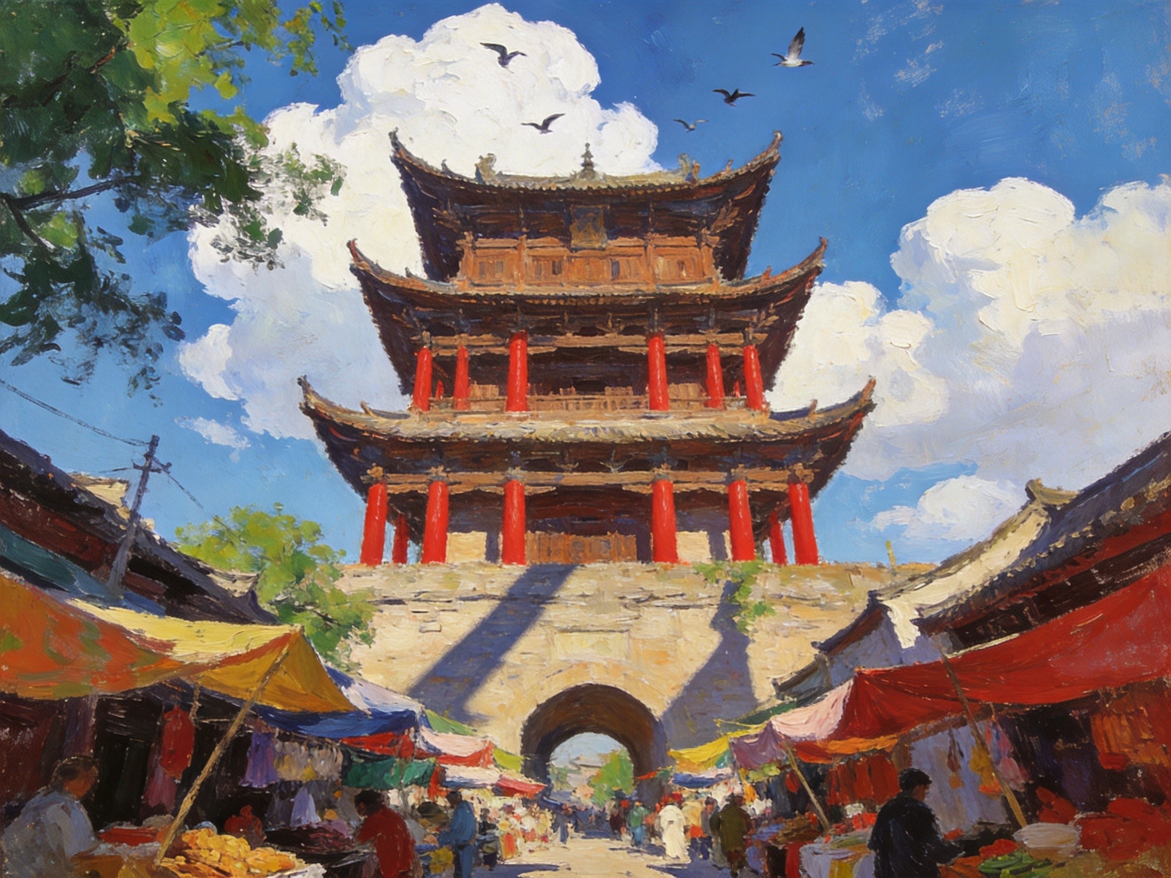 皇陵石兽·斜阳如故