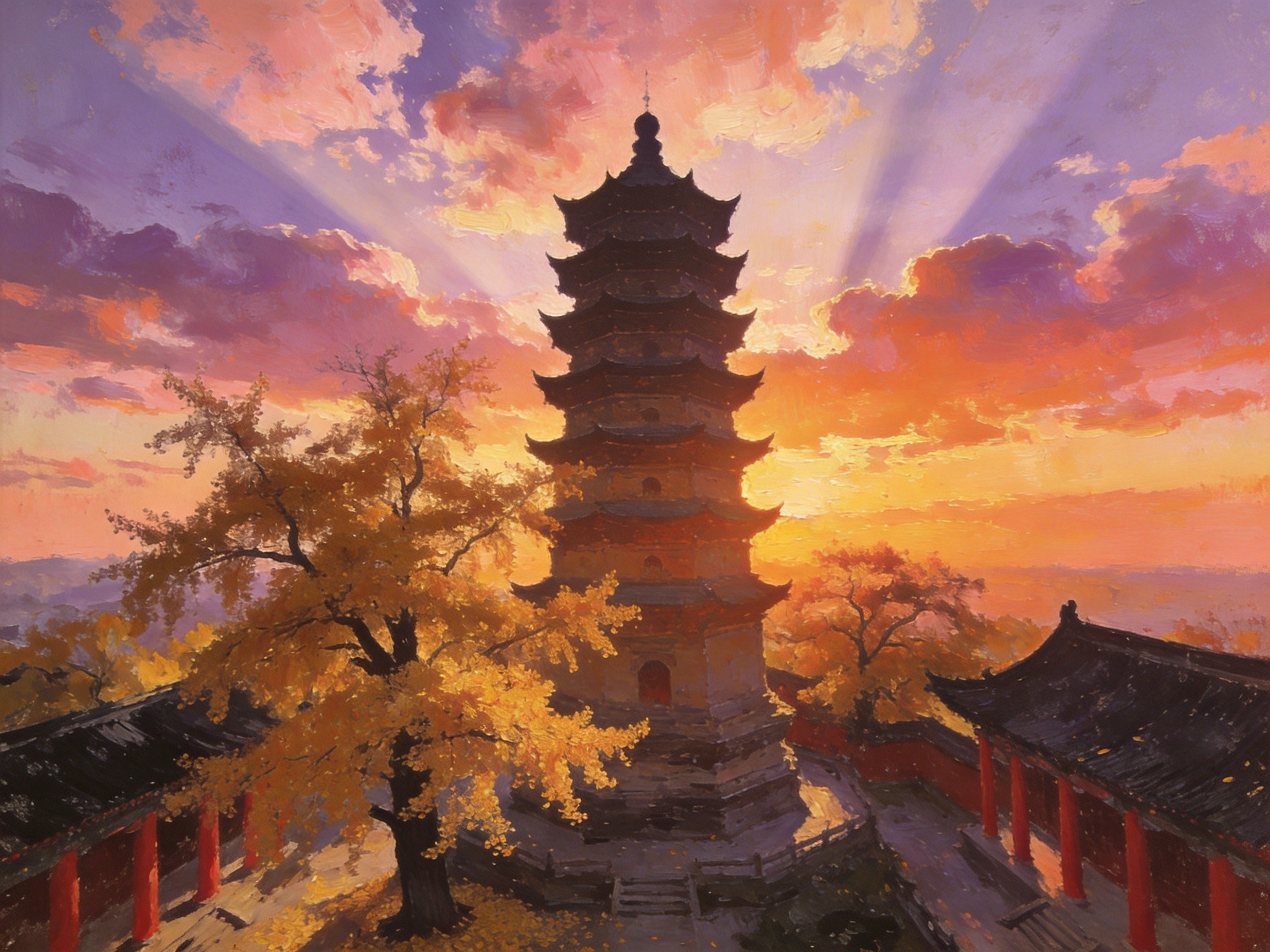 定慧寺塔凌霄