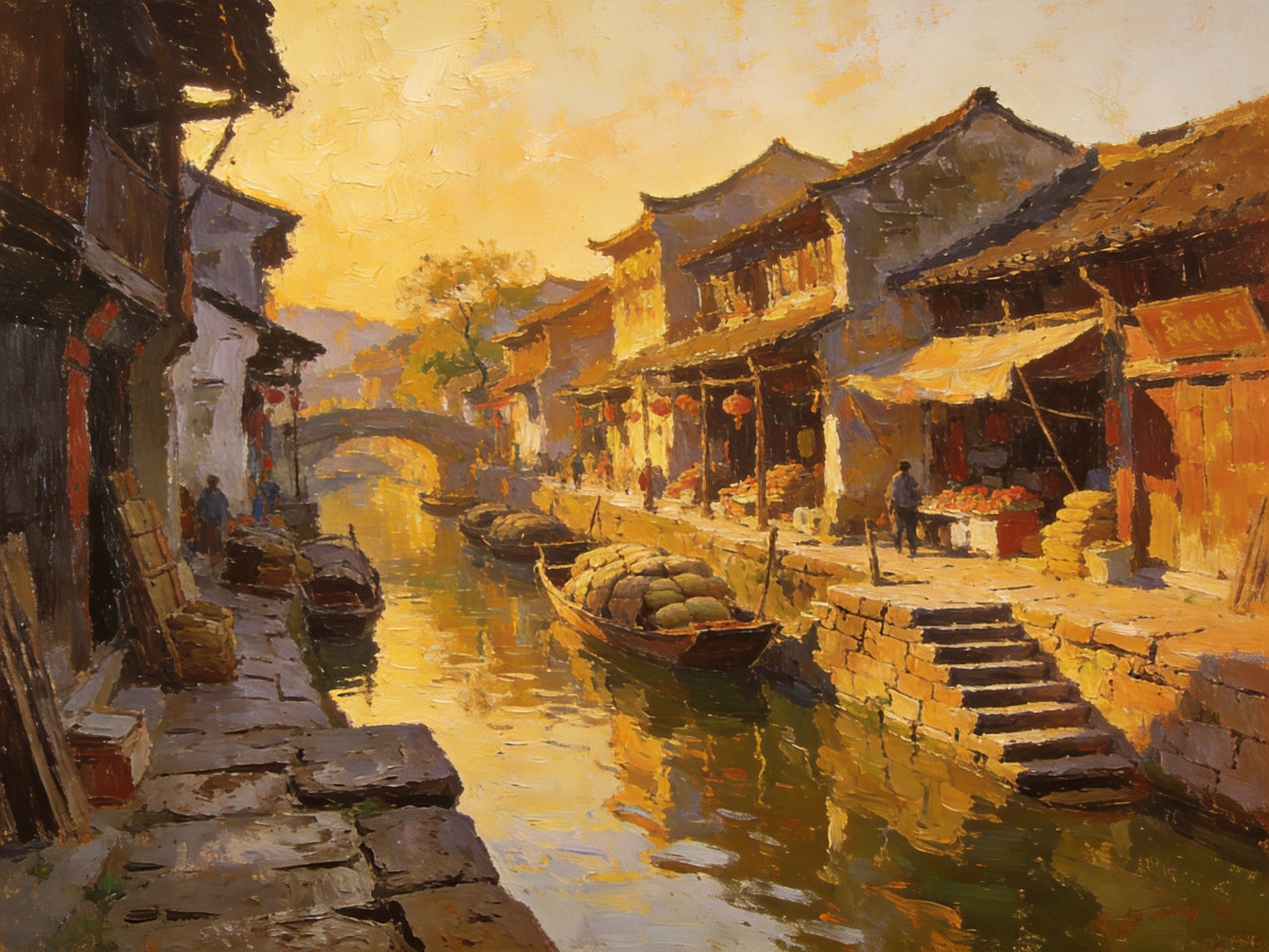 道口古镇运河旧貌