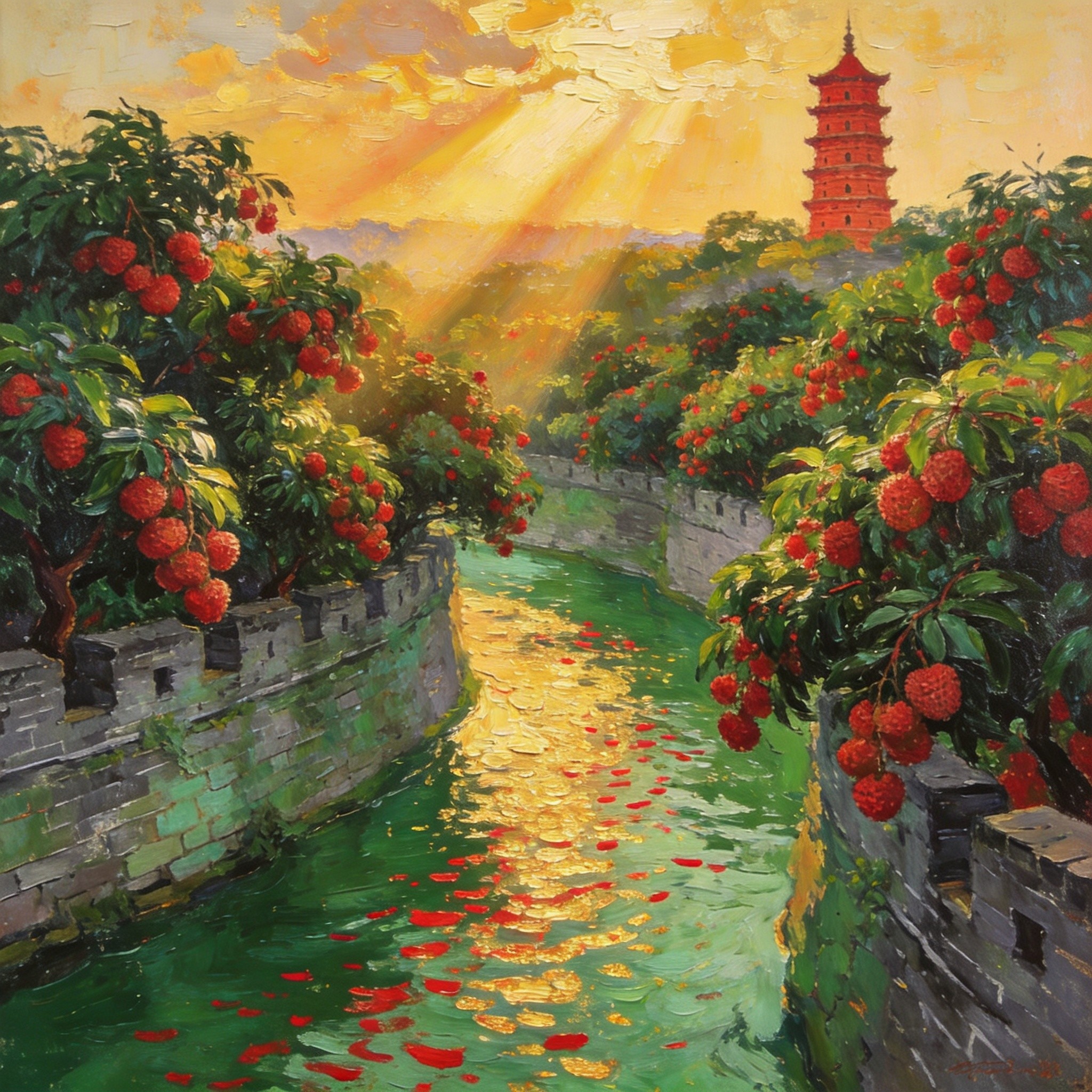 鉴江环抱荔枝红城