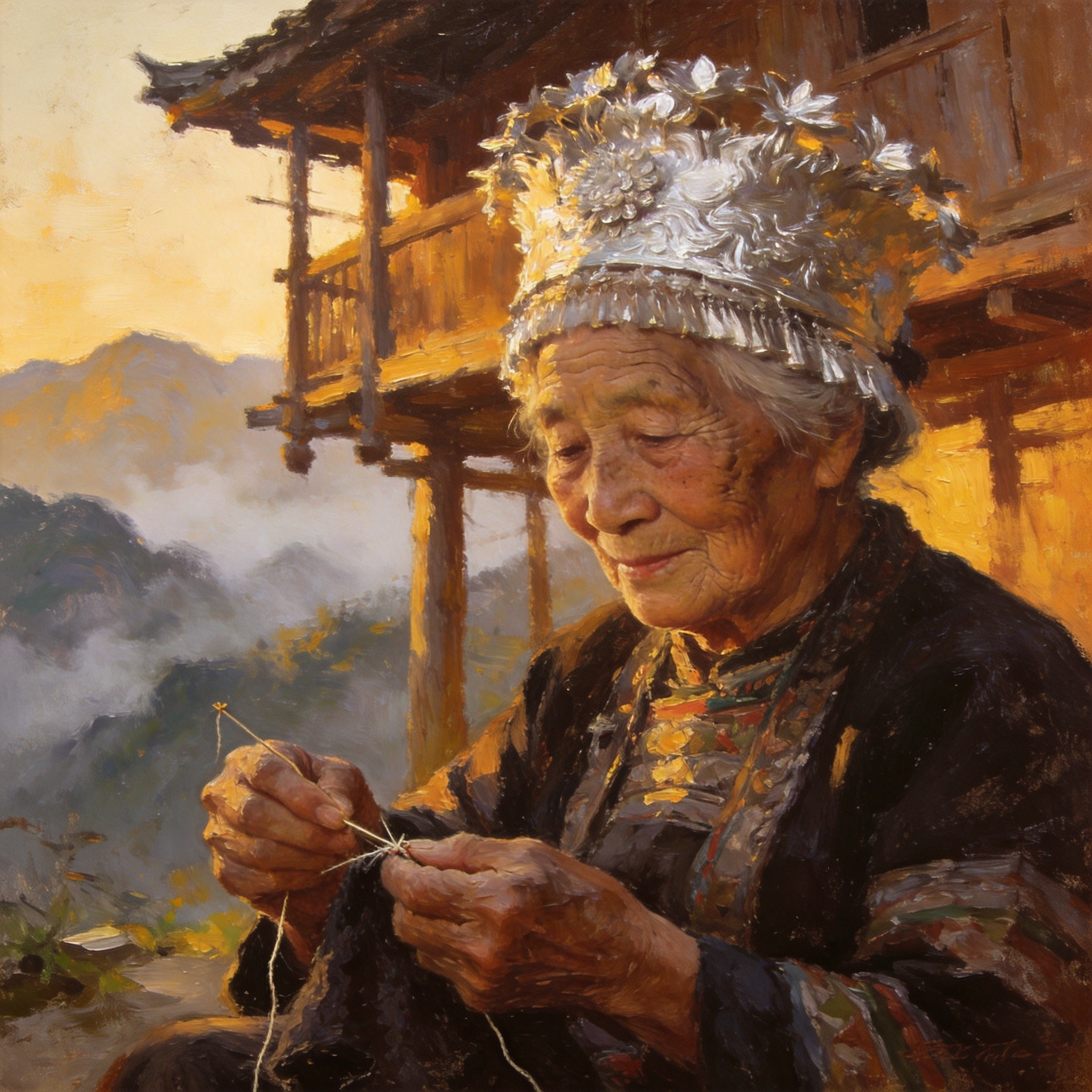 温泉边的苗家养生图景