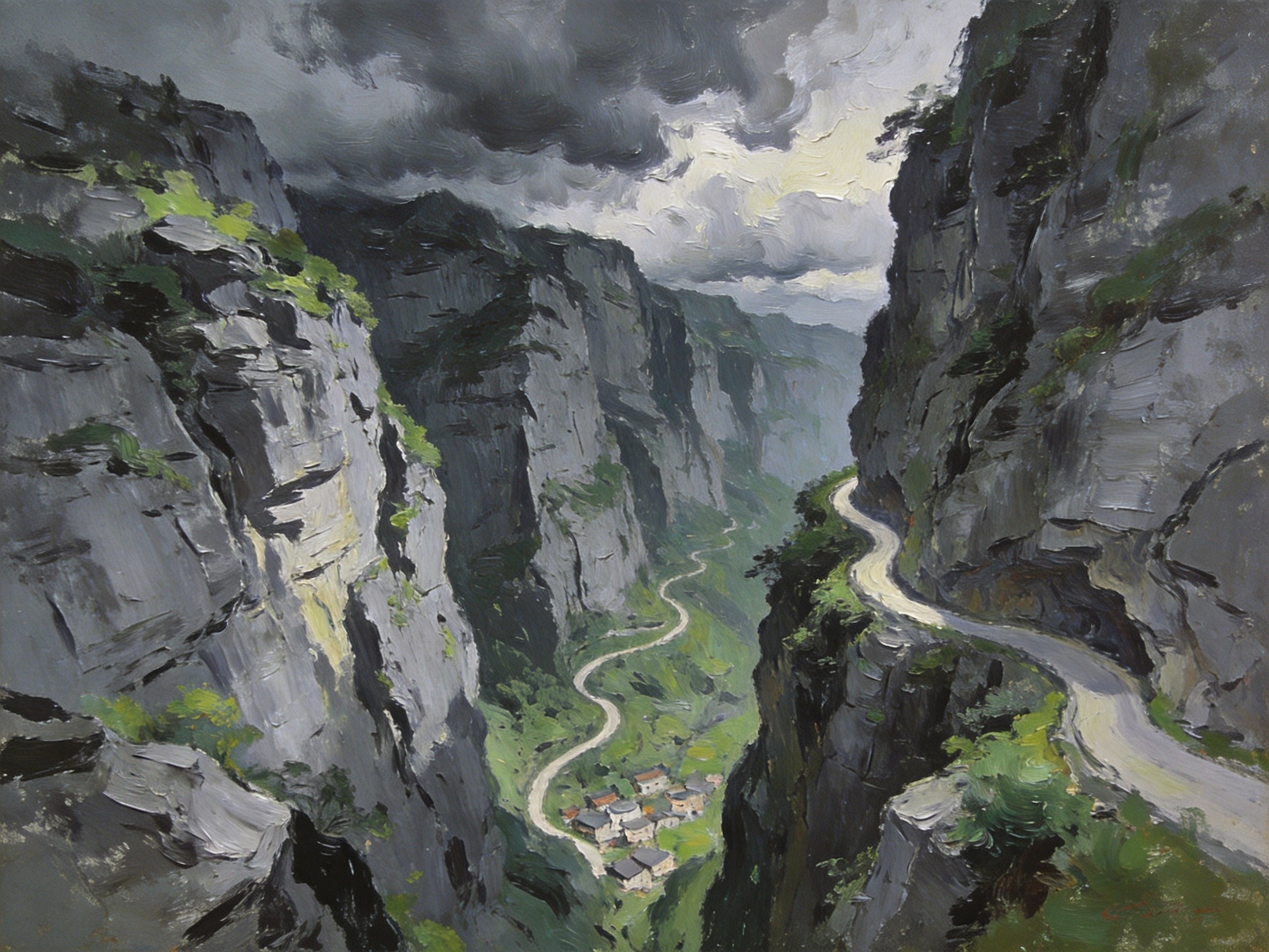尧治河村天路
