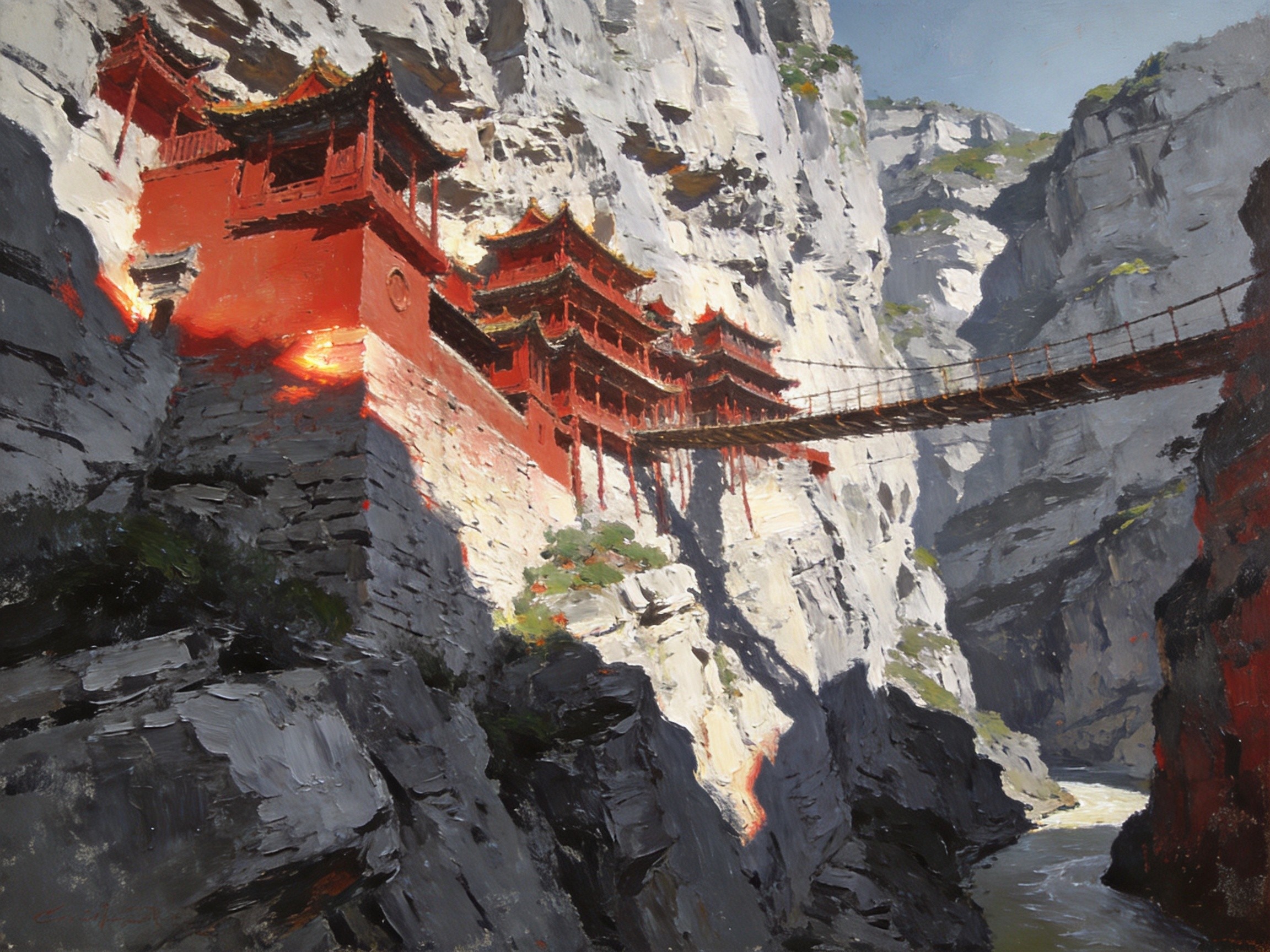 悬空古寺千仞凌空