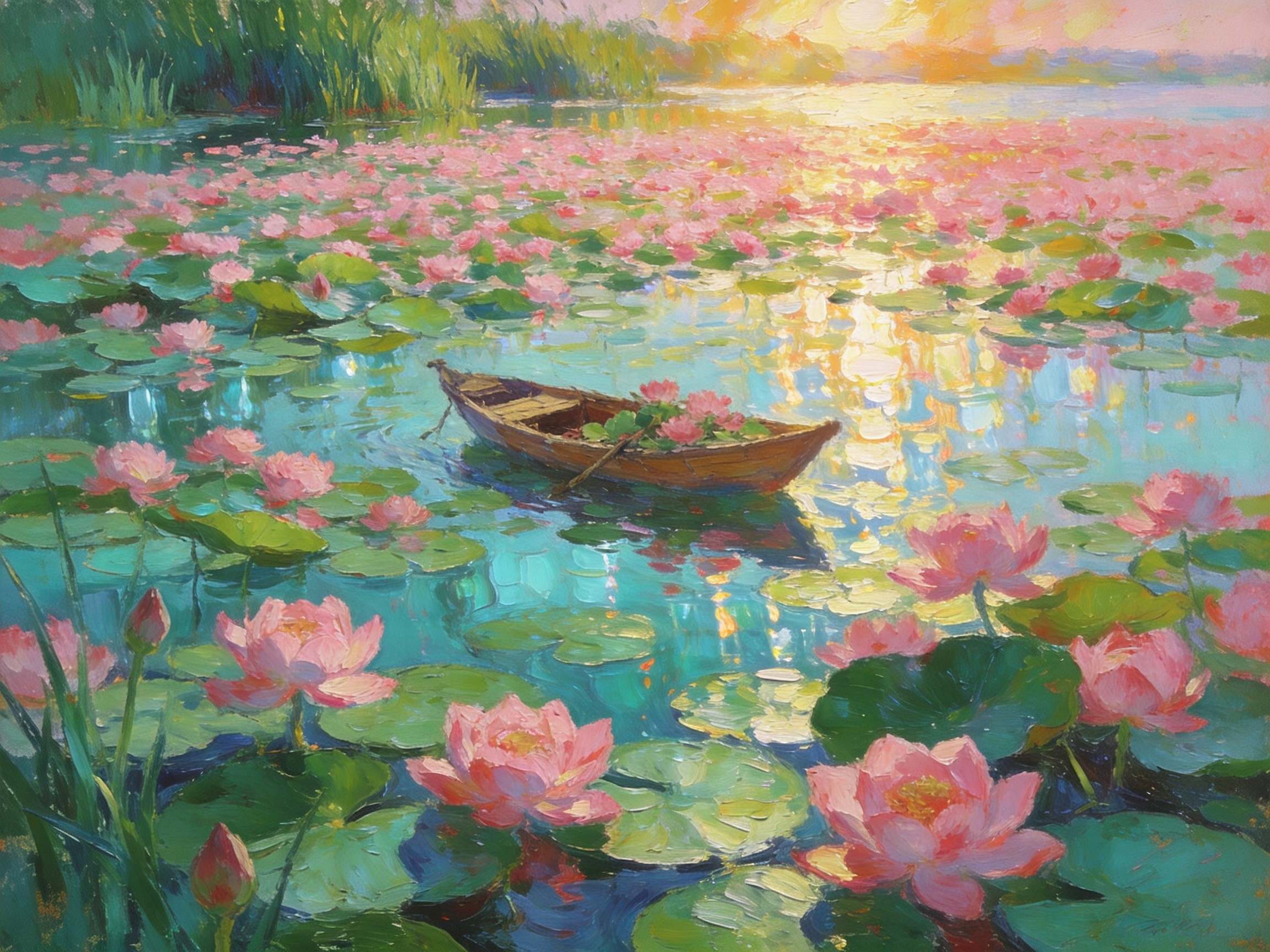 石龙湖千亩荷花