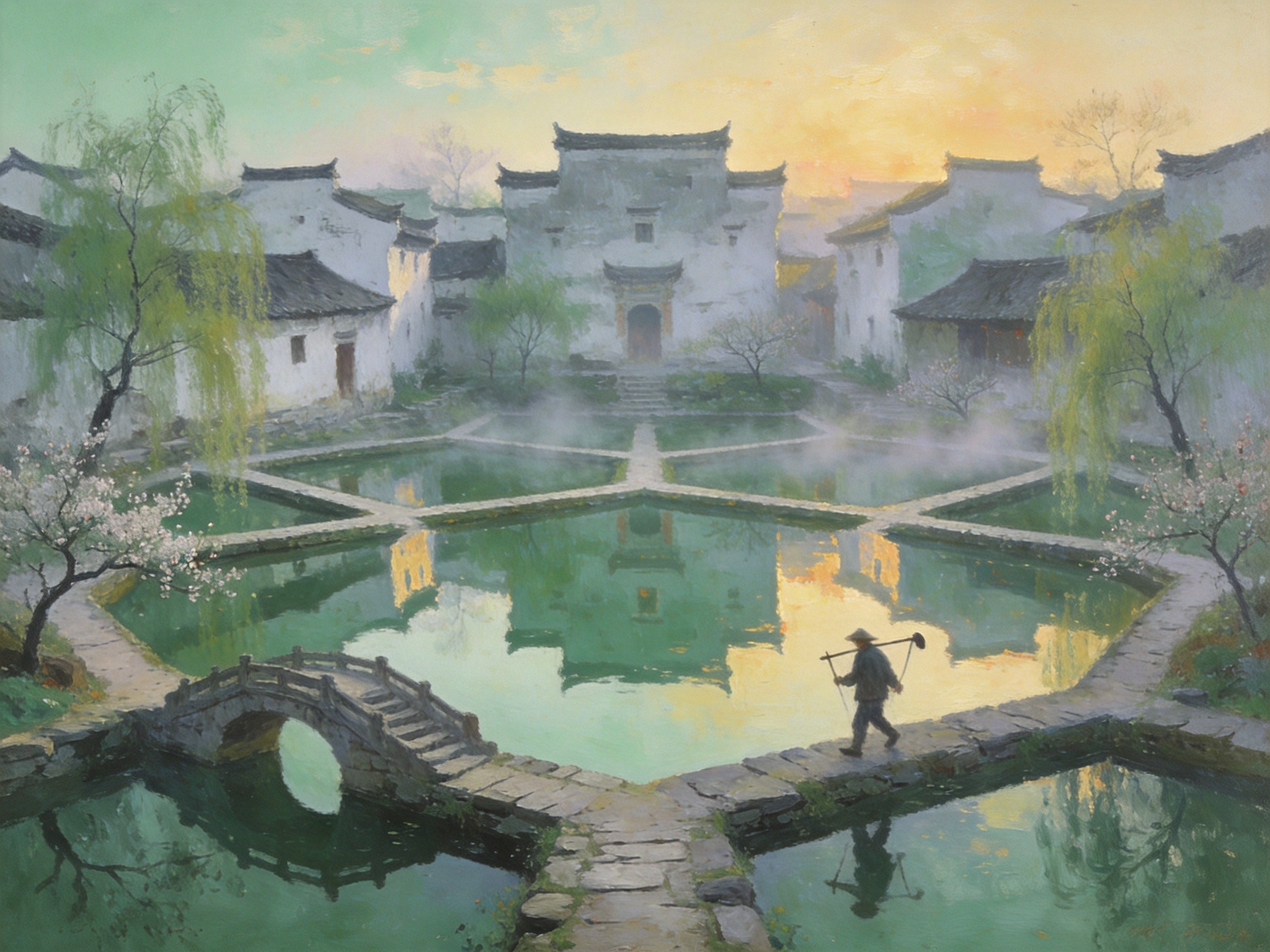 琐园古村·七星映春