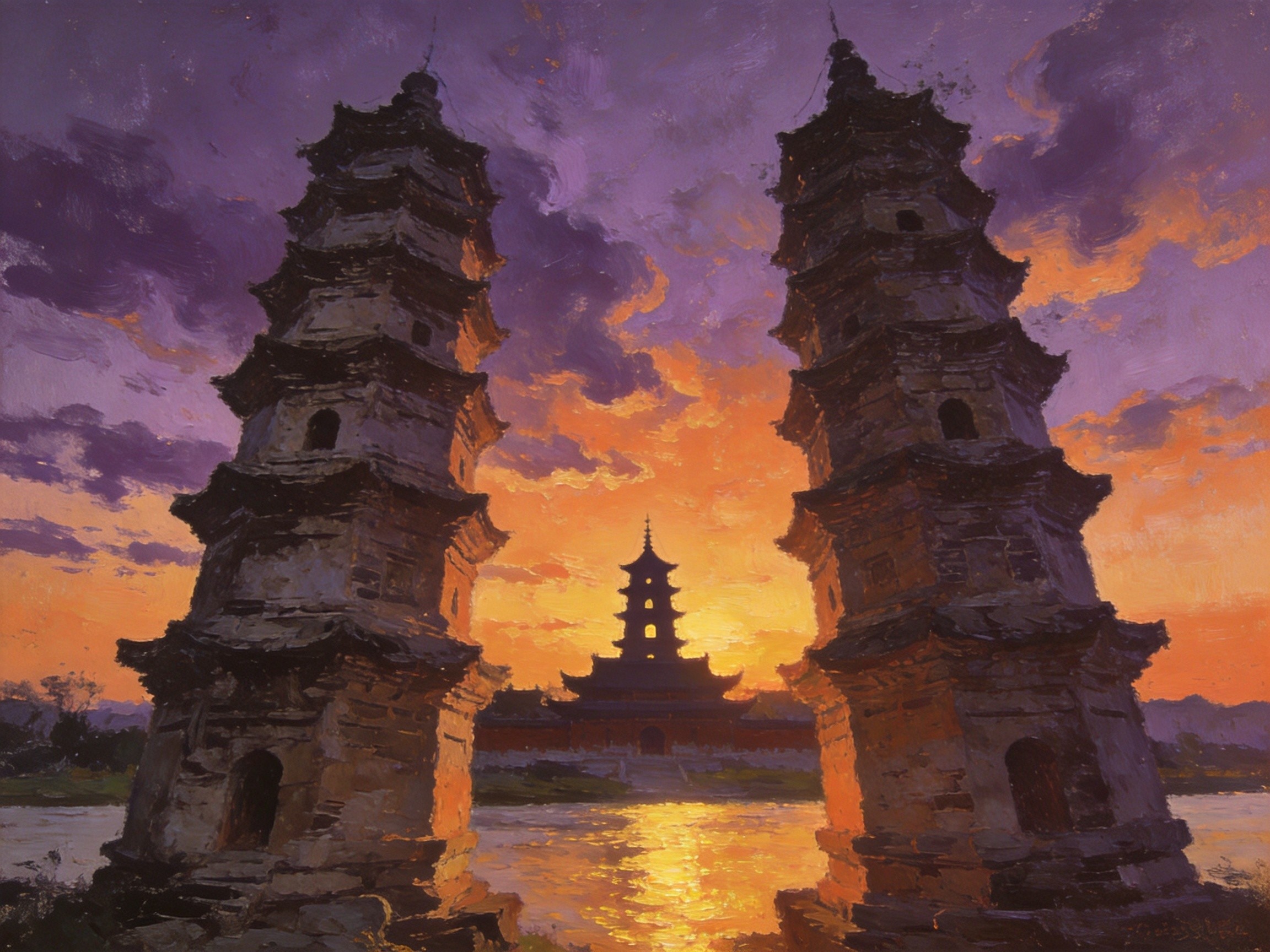 东西双塔·江心寺