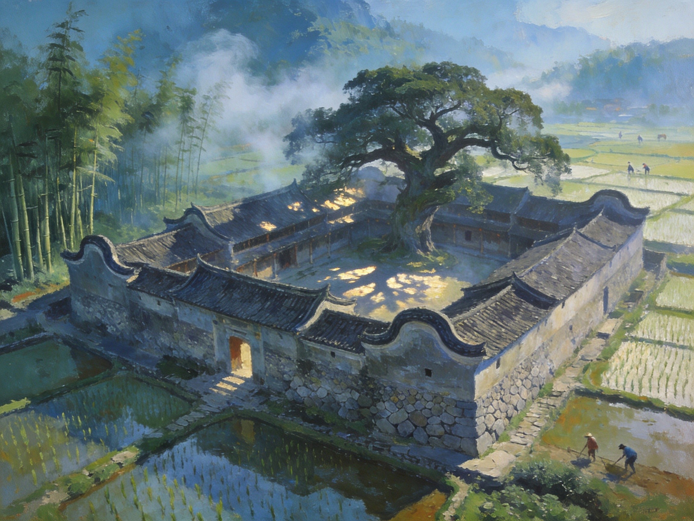 茶山待客·翠岭如洗