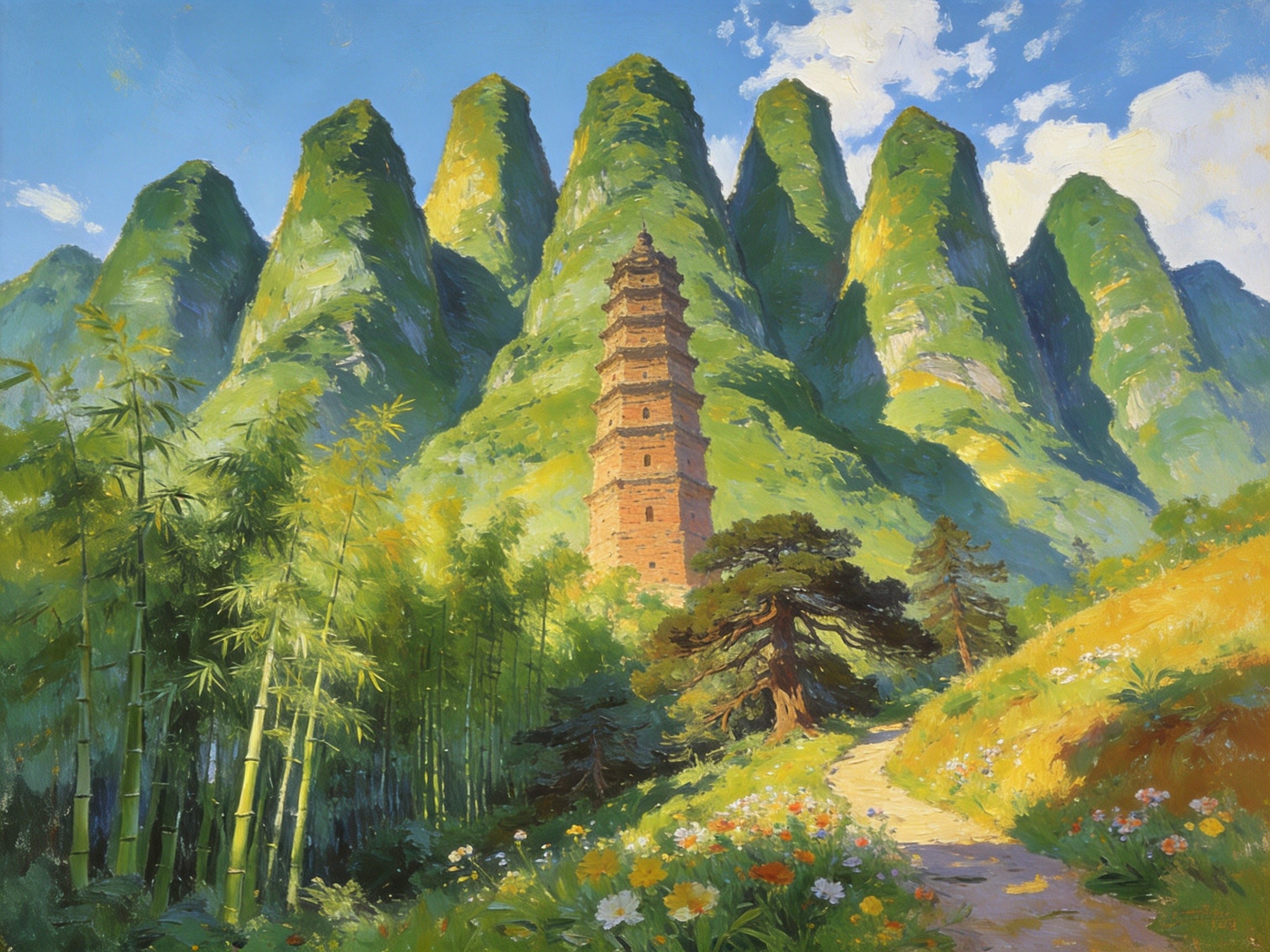 九峰山下橘林