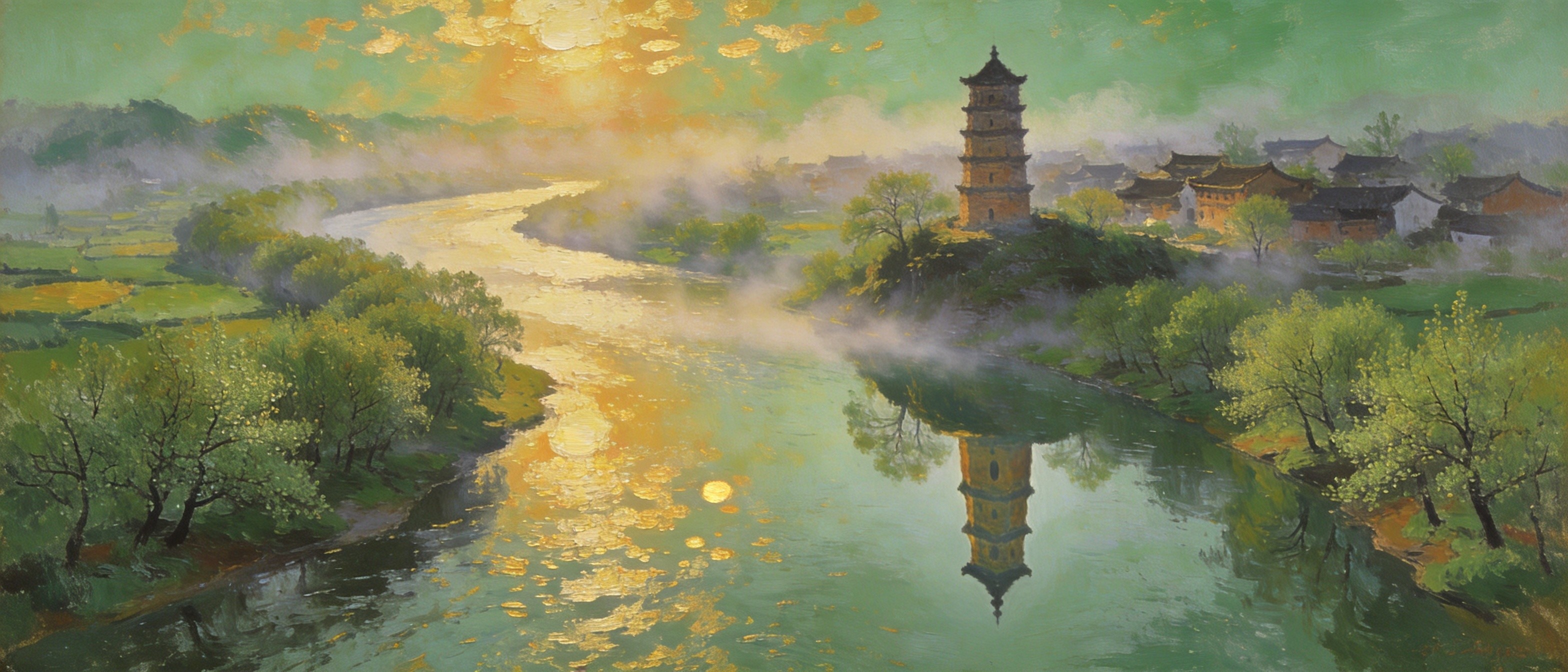 江畔明珠 · 意境