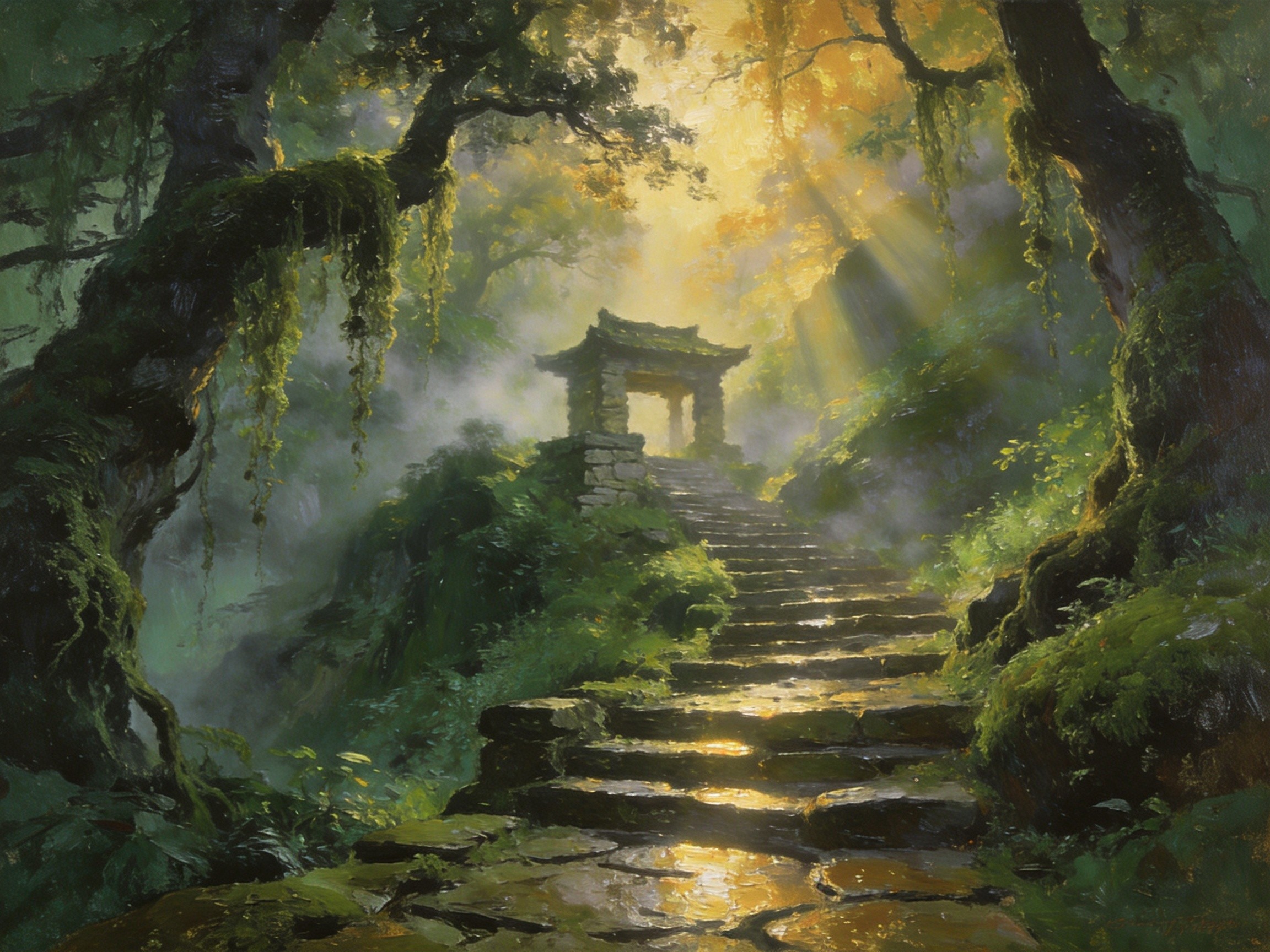 清音阁外水弹琴