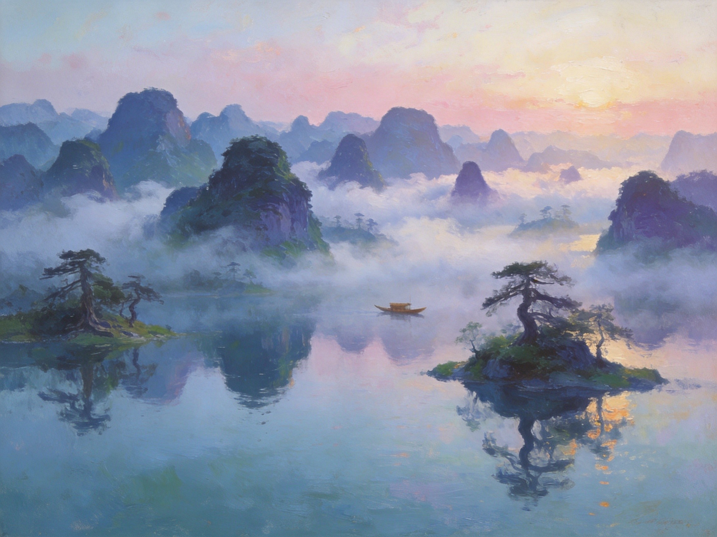 月夜火龙果花
