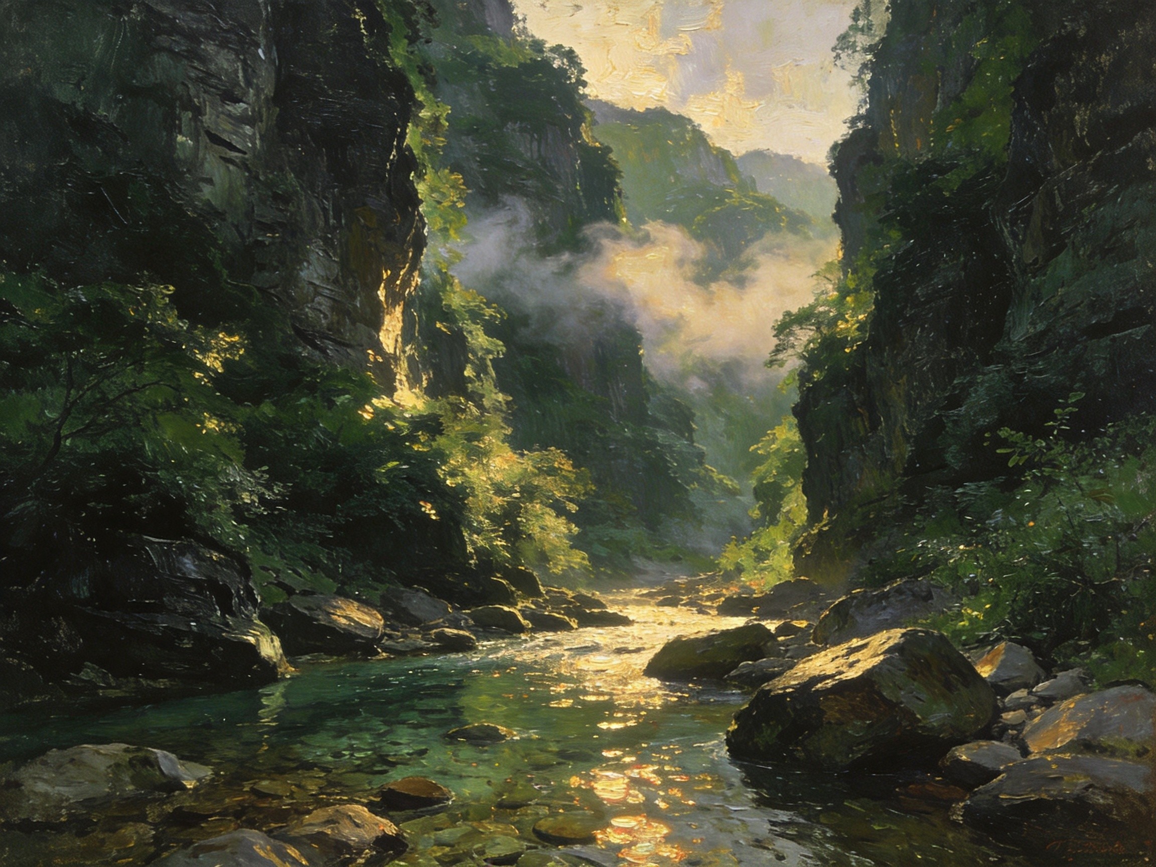 东河水碧漂红叶
