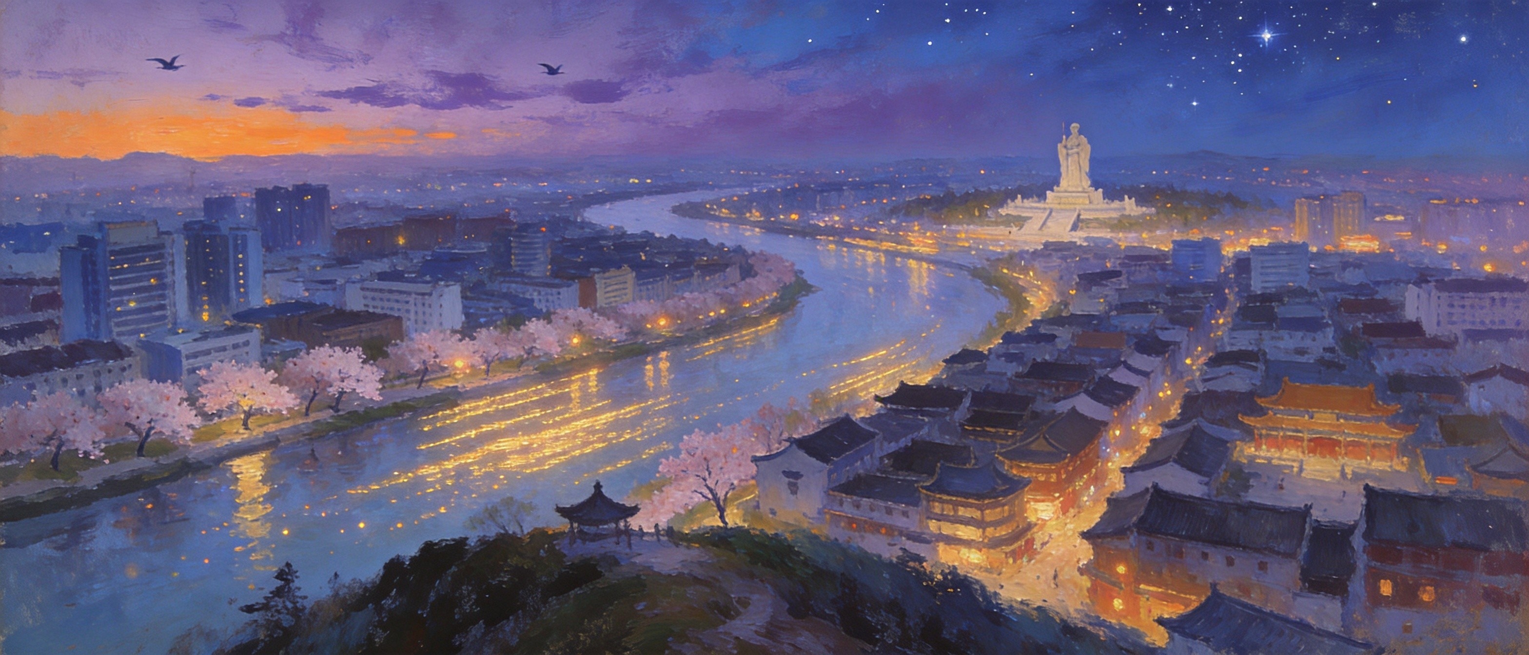 海安一城丰足安居图
