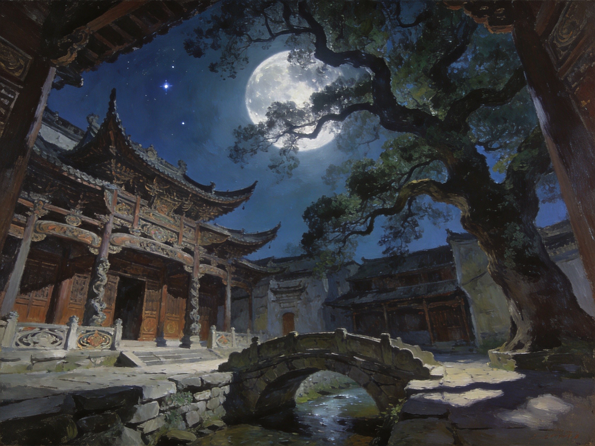俞源古村月夜
