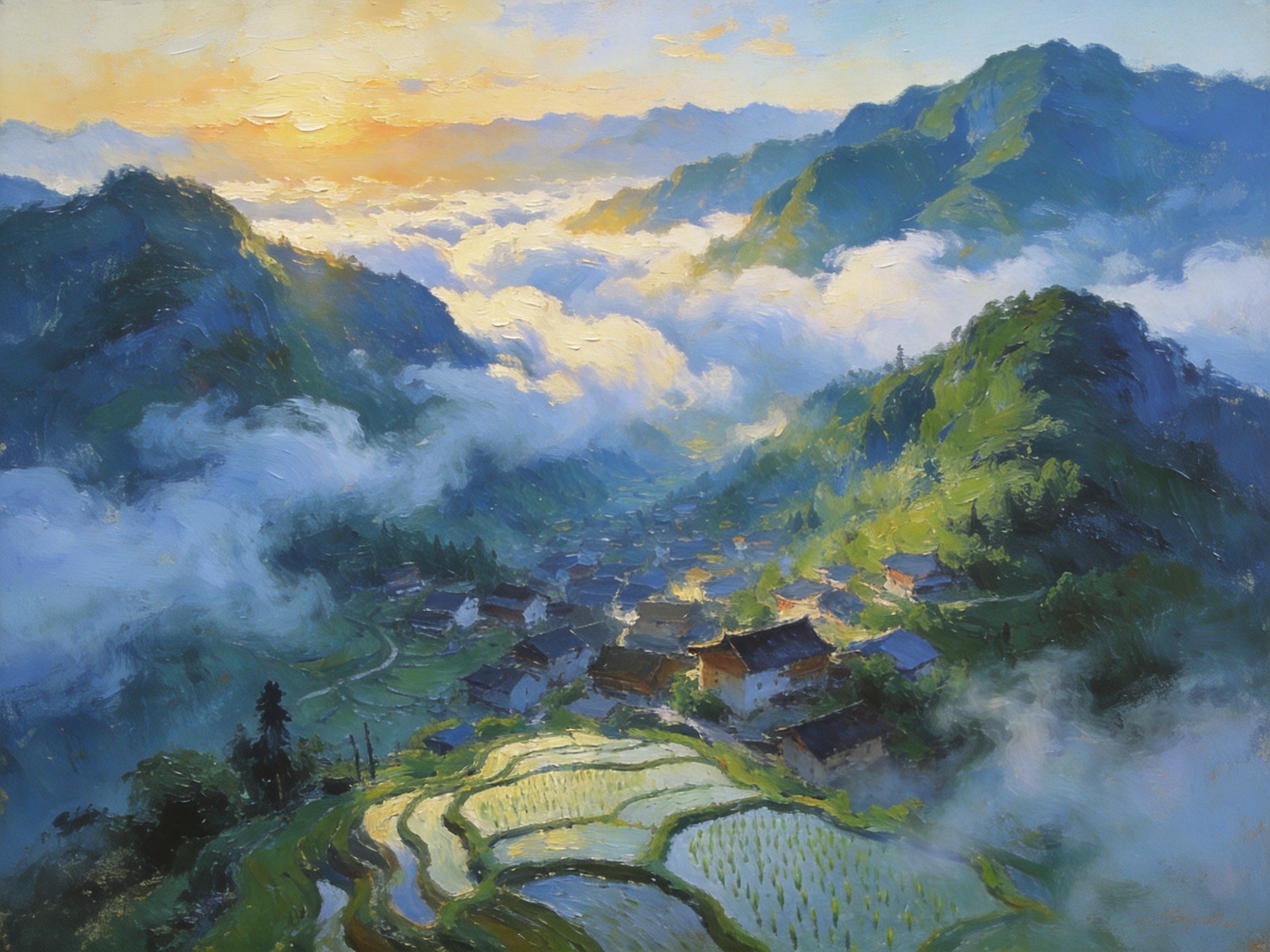 琼中绿橙挂满枝头