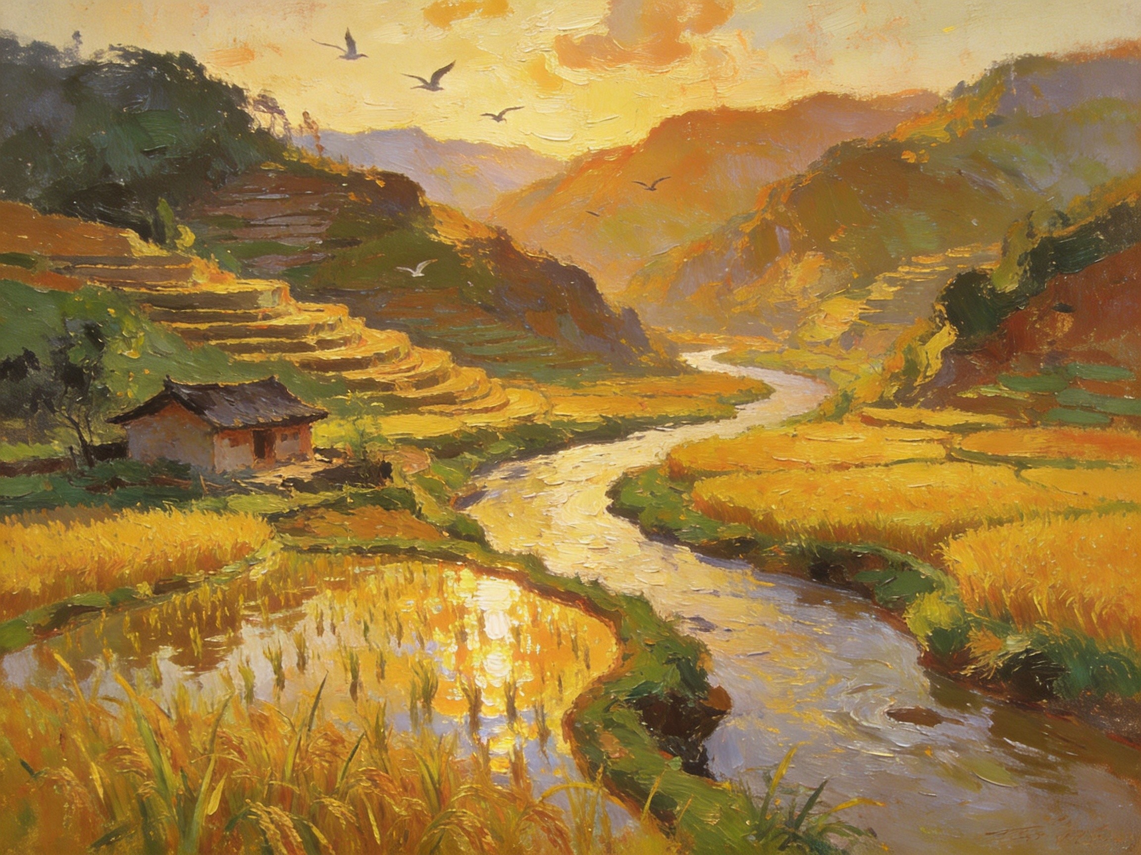 郧西天河田园风光