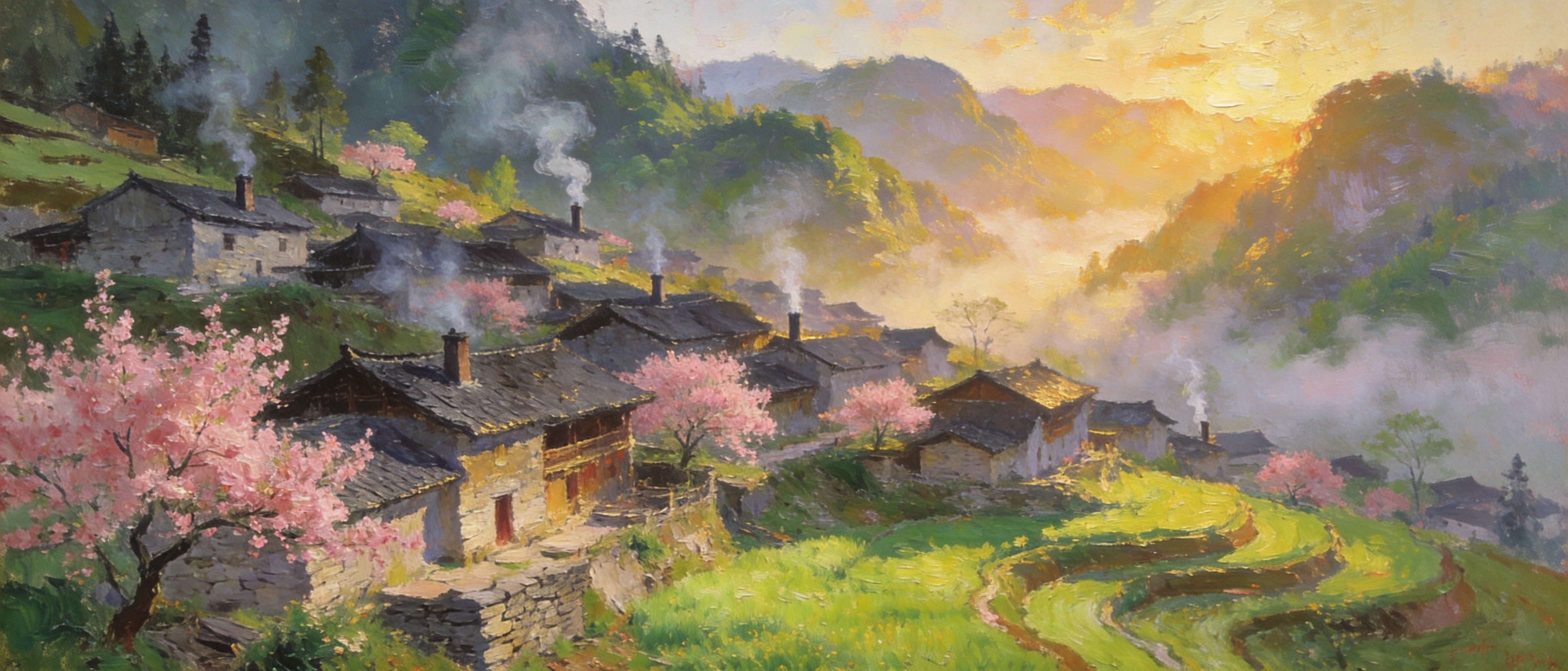 花垣翠岭烟岚的心间之花