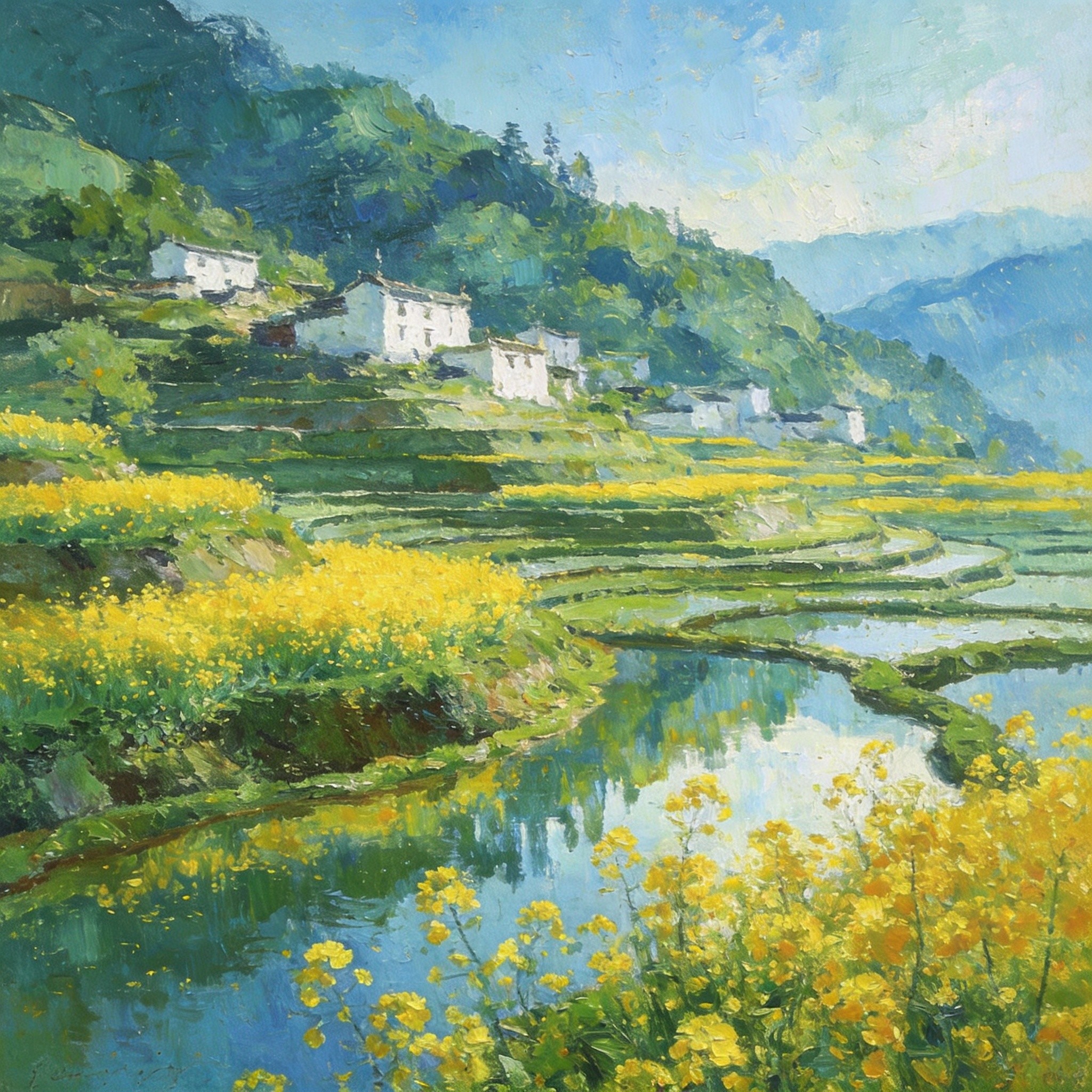 撒在硕曲河谷间