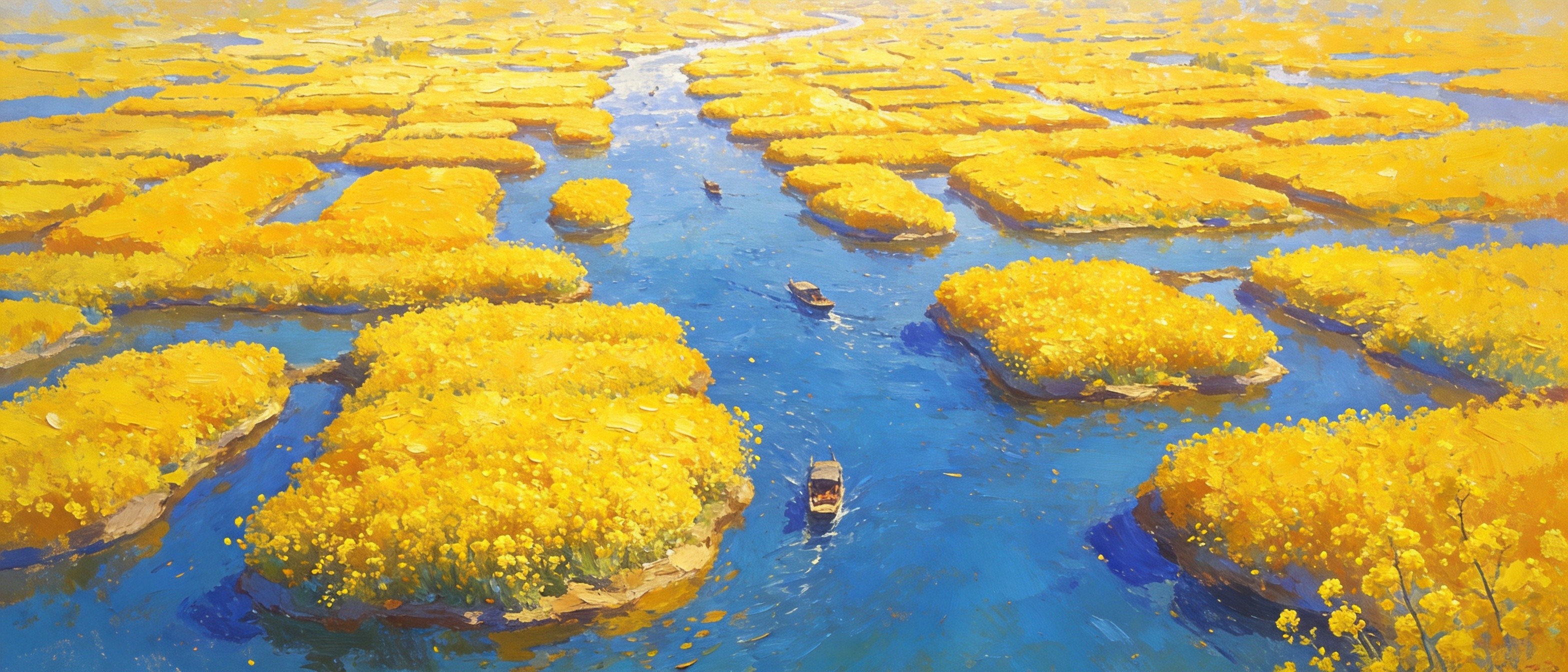 千垛花海菜花金黄