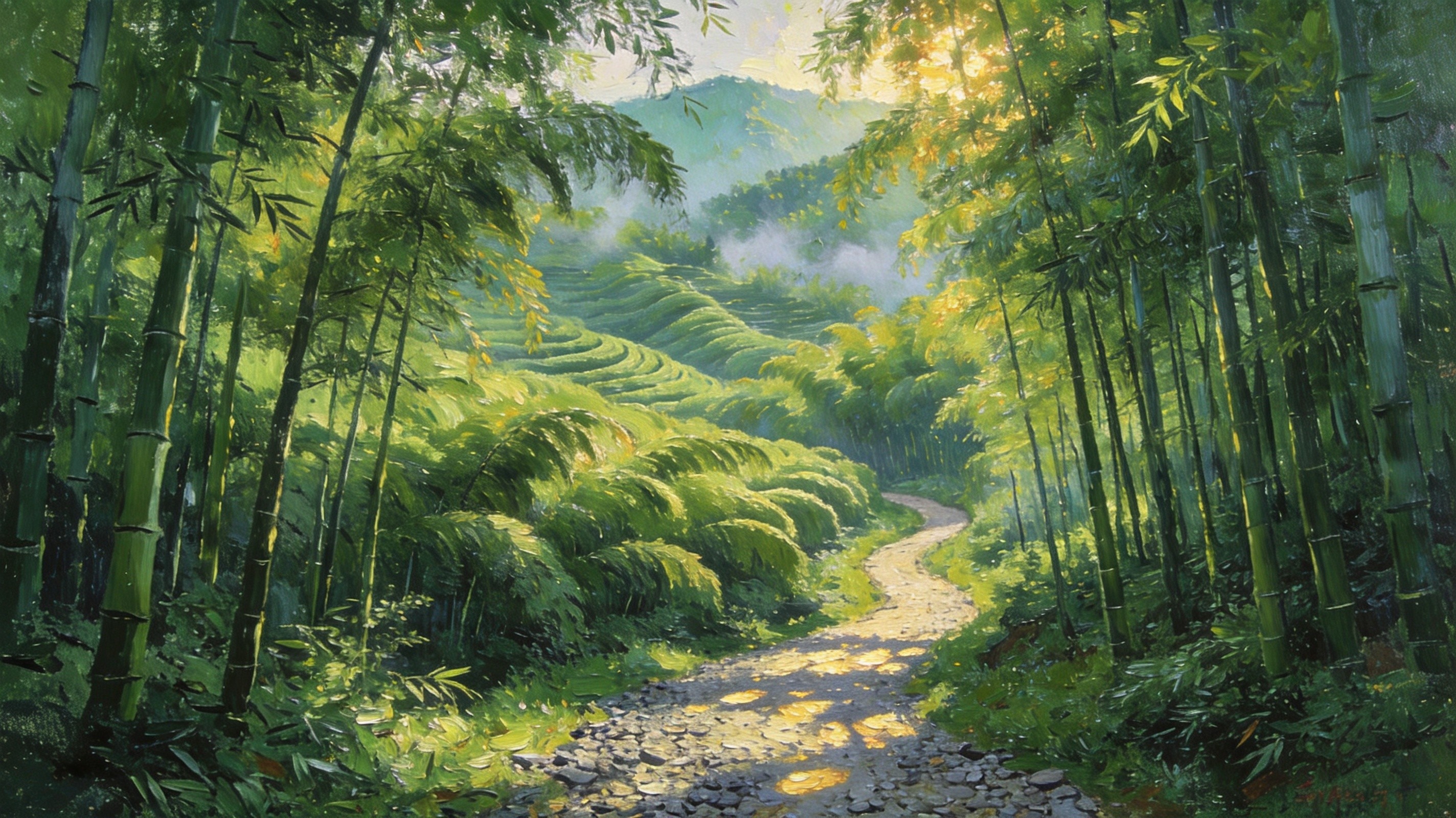 桃花江竹海绿浪