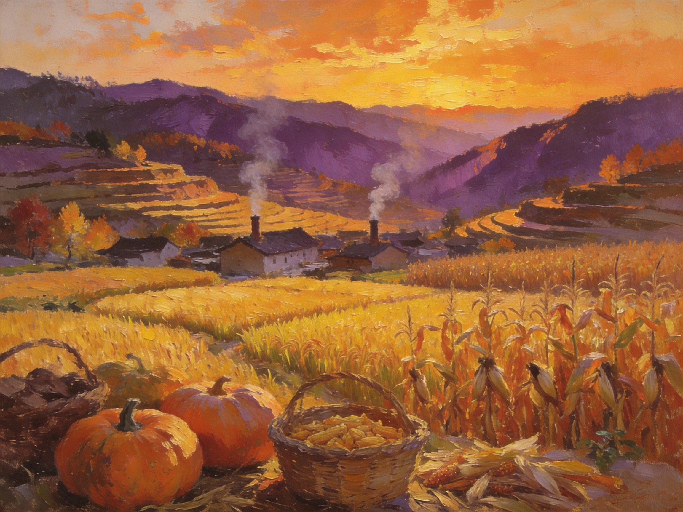 平利全景：茶山云海炊烟交织的丰年画卷