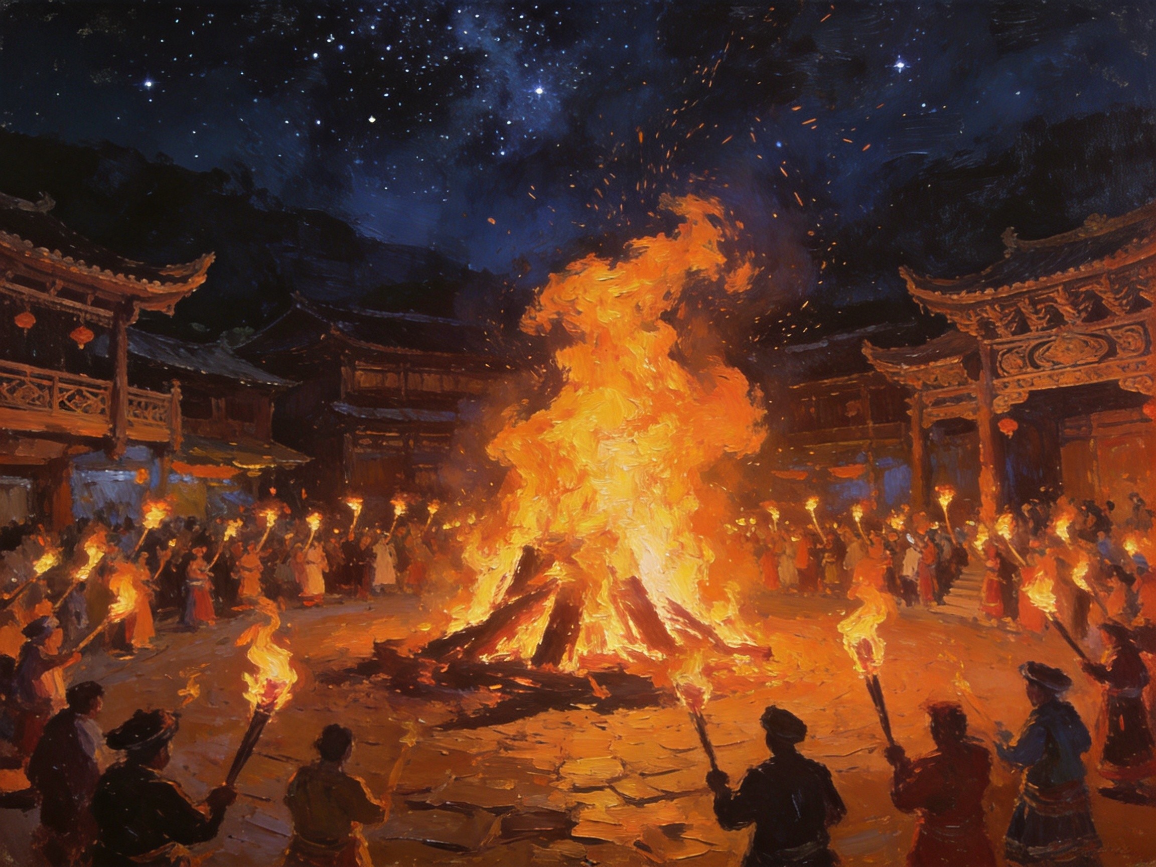 火把原乡夜未央