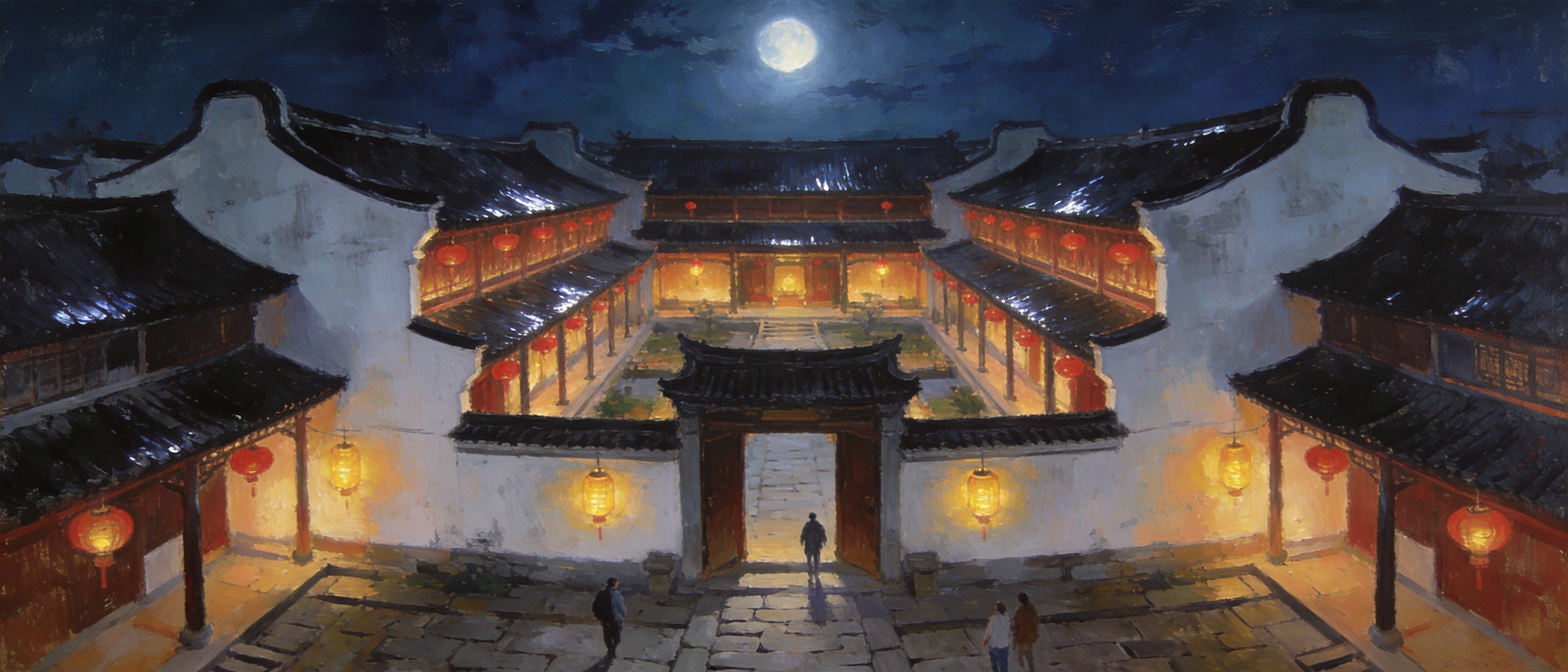 鲁迅故里周家新台门夜景