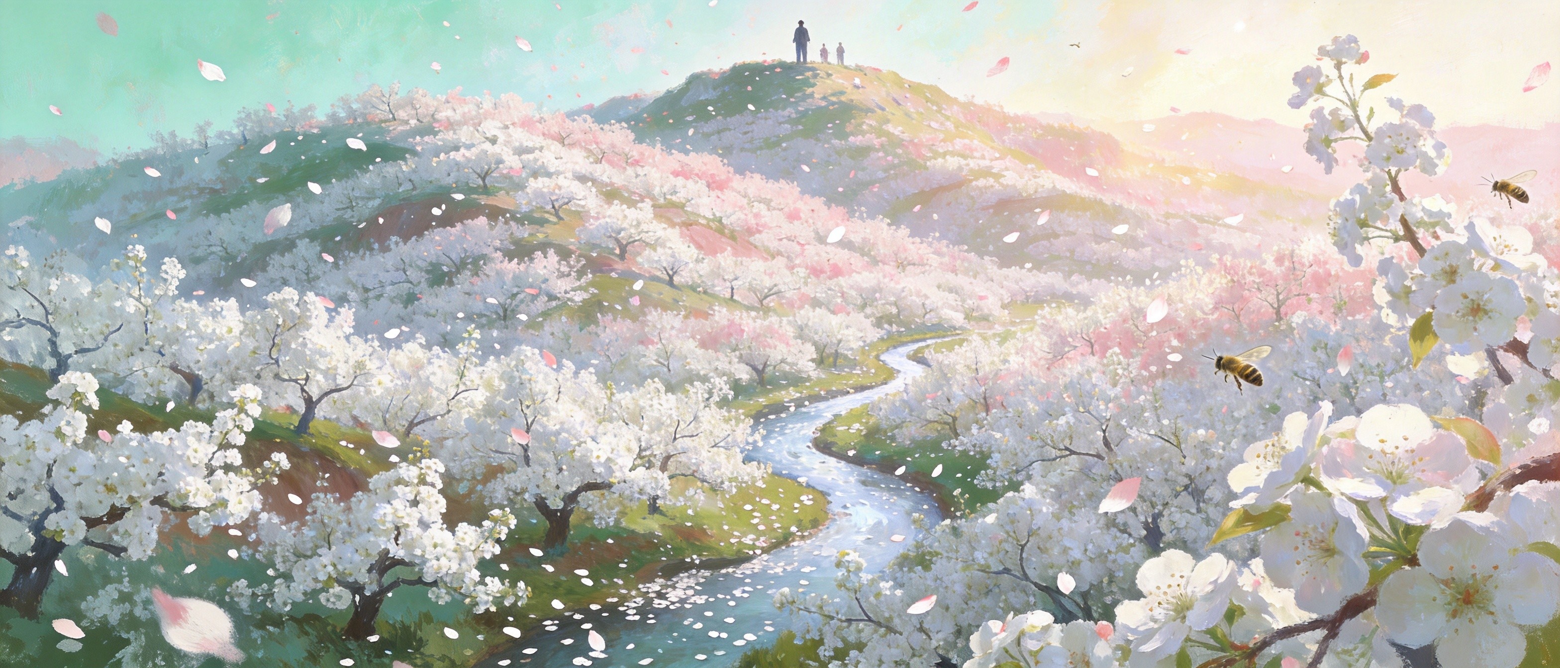 梨花春湾白如雪
