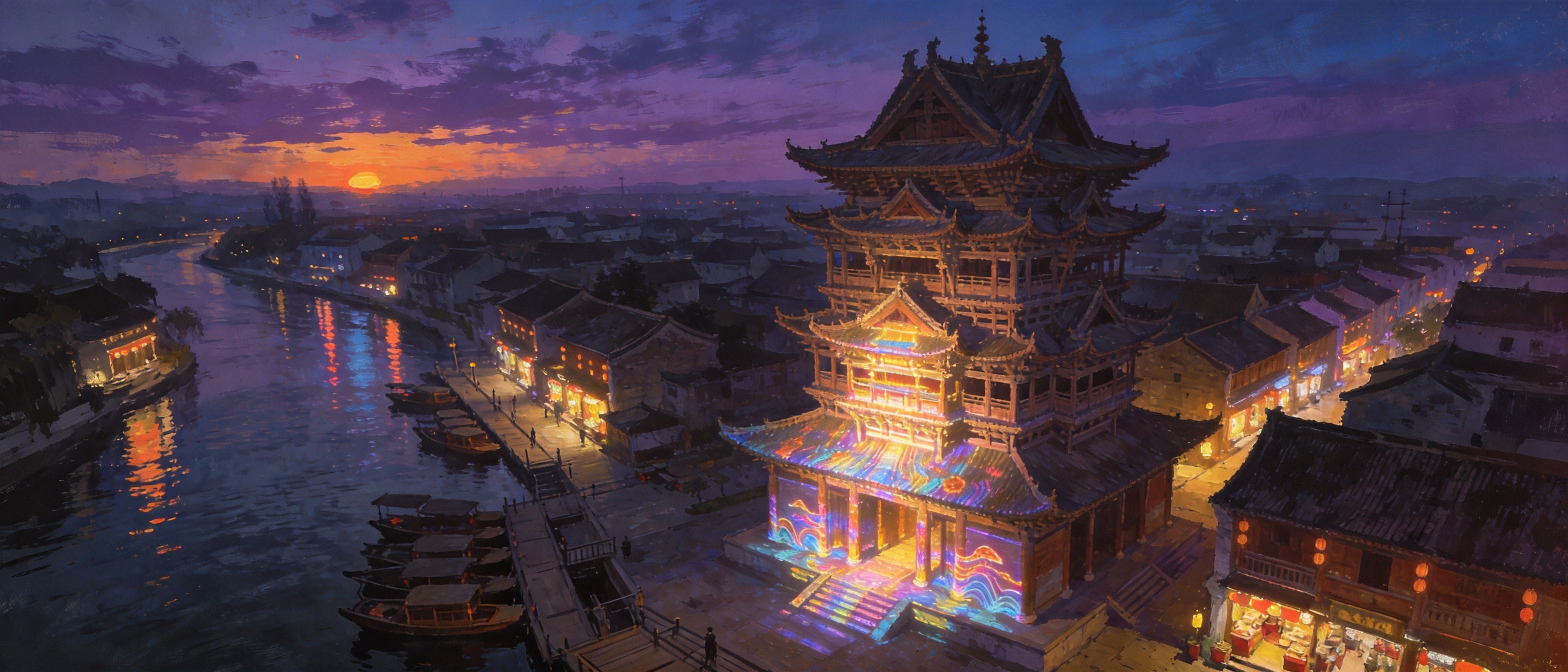 太平古城夜景